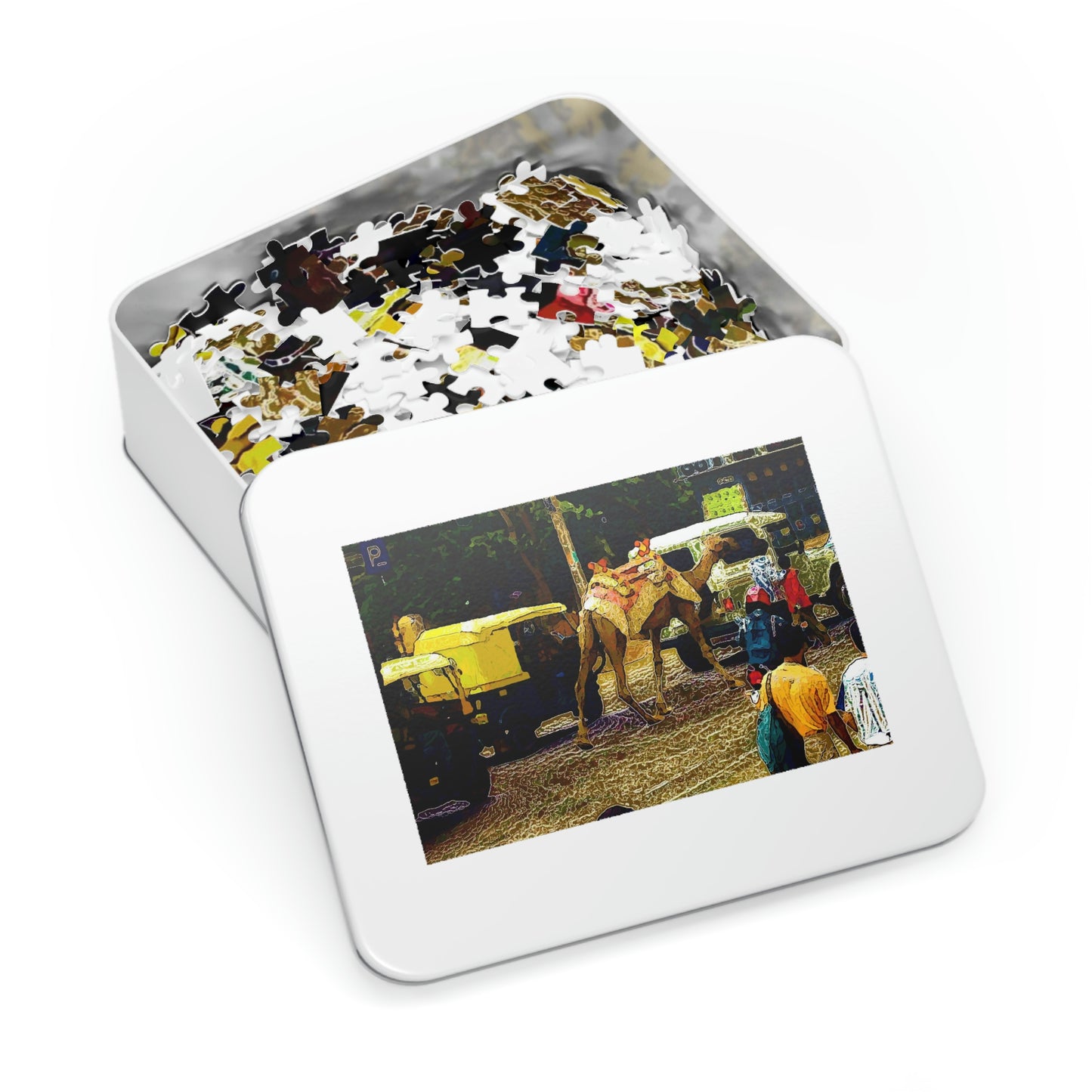 Jigsaw Puzzle (30, 110, 252, 500,1000-Piece) ... "Truckin'-Up-To-Buffalo ... 'Oops - Wrong Country' ... Truckin'-Up-To-New Delll -'E' ... " ... (Delhi, India) ... 5July2007. Original Works ...