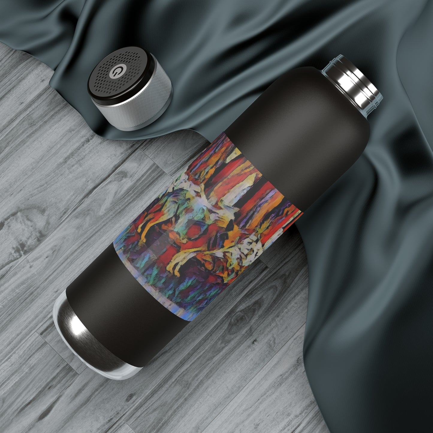 Soundwave Copper Vacuum Audio Bottle 22oz ... Coyote ... "Yosemite Valley: Circa May23 ... KPH Base Photo" ... Original Works ...