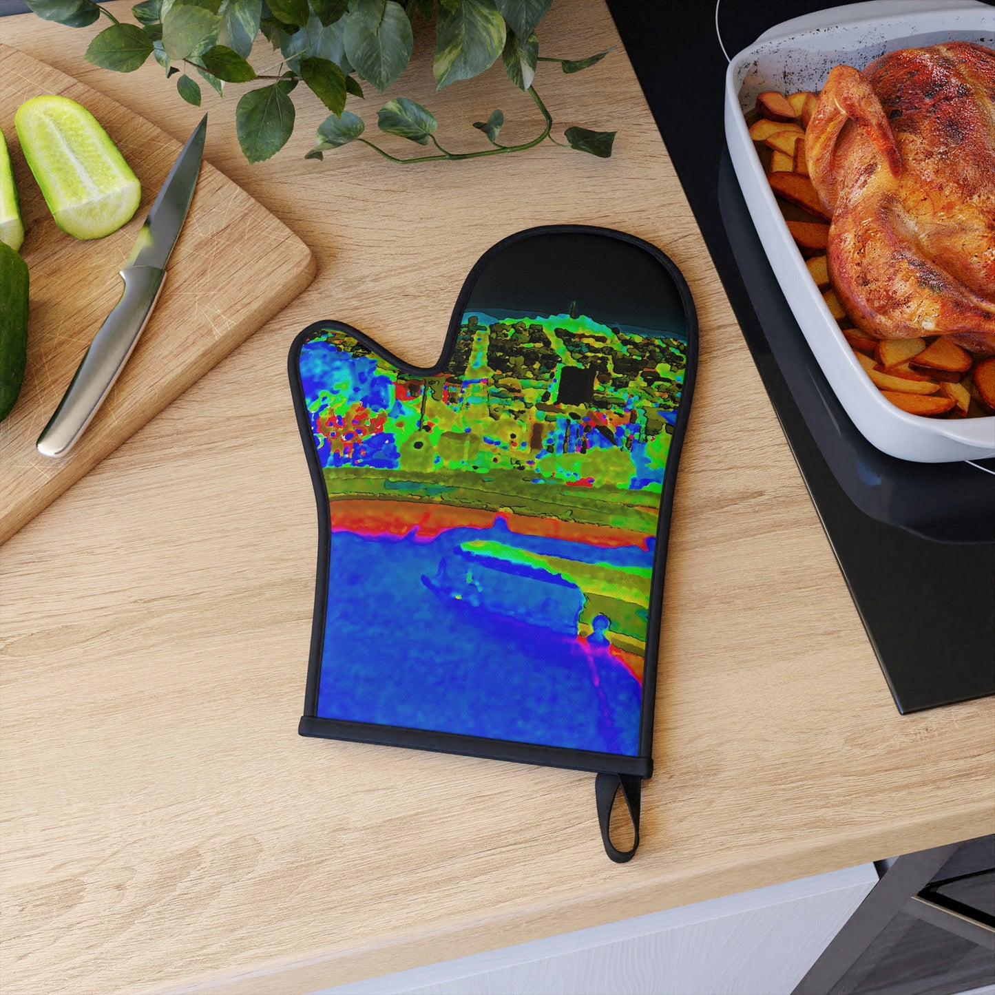 Oven Glove ..."Lombard Street San Francisco, CA, USA" ... Family Archives 1970's ... Original Works ...