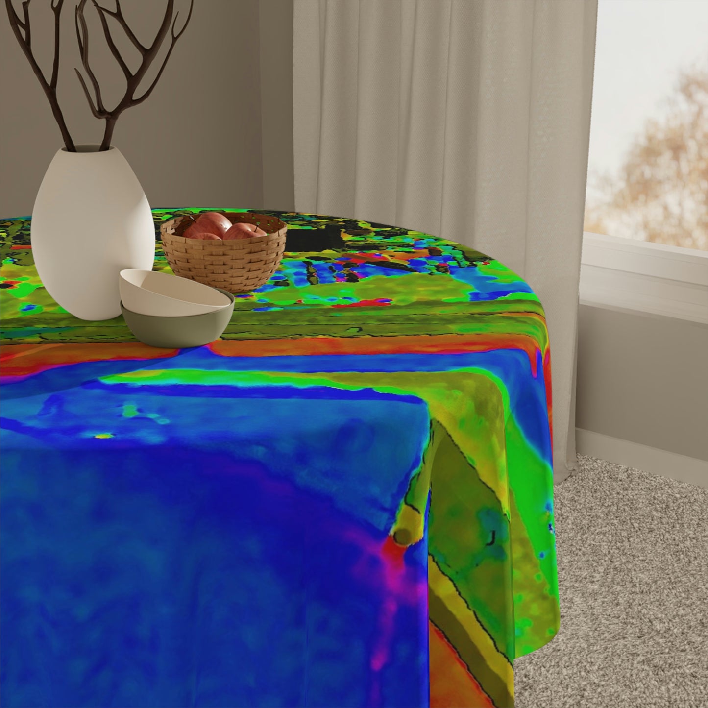 Tablecloth ... "Lombard Street San Francisco, CA, USA" ... Family Archives 1970's ... Original Works ...