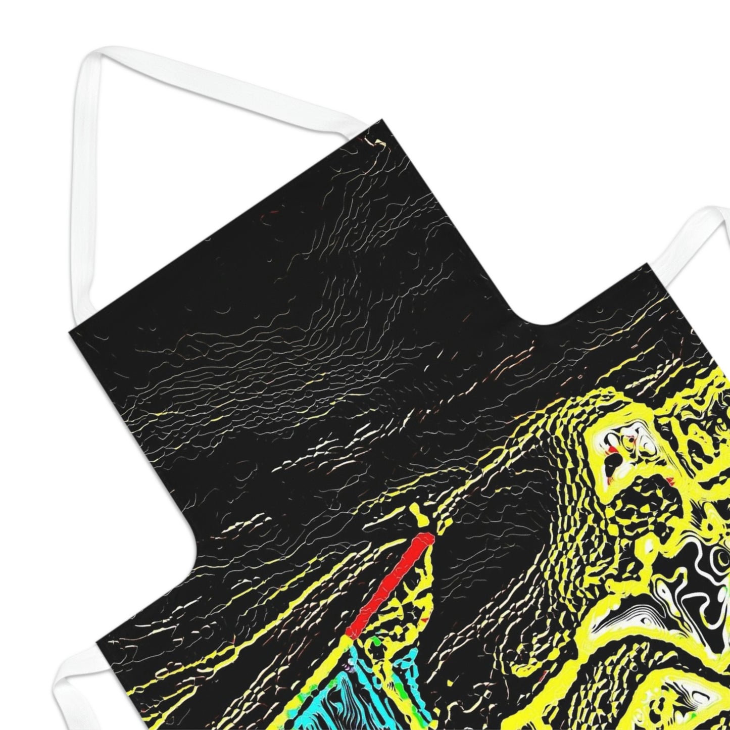 Adult Apron (AOP) ... "Snow Vehicle In Snow Storm At-Rest" ... Circa 12Mar23 ... Central Idaho ... 18-Hours Rendering Time: Original Works ...