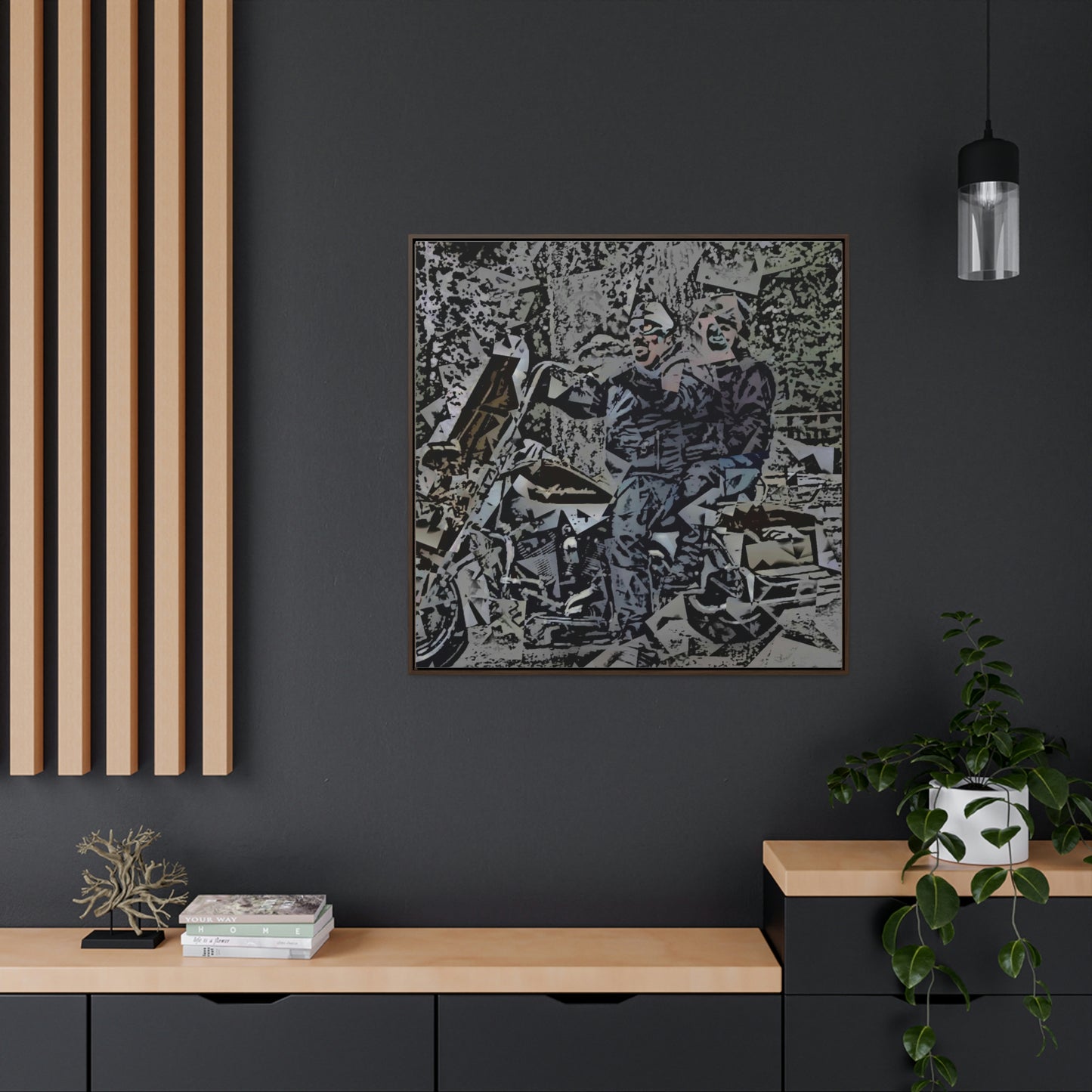 Gallery Canvas Wraps, Square Frame ... The Open Road Beckons ... "Harley 'D' Yearnings ..." Original Works ...