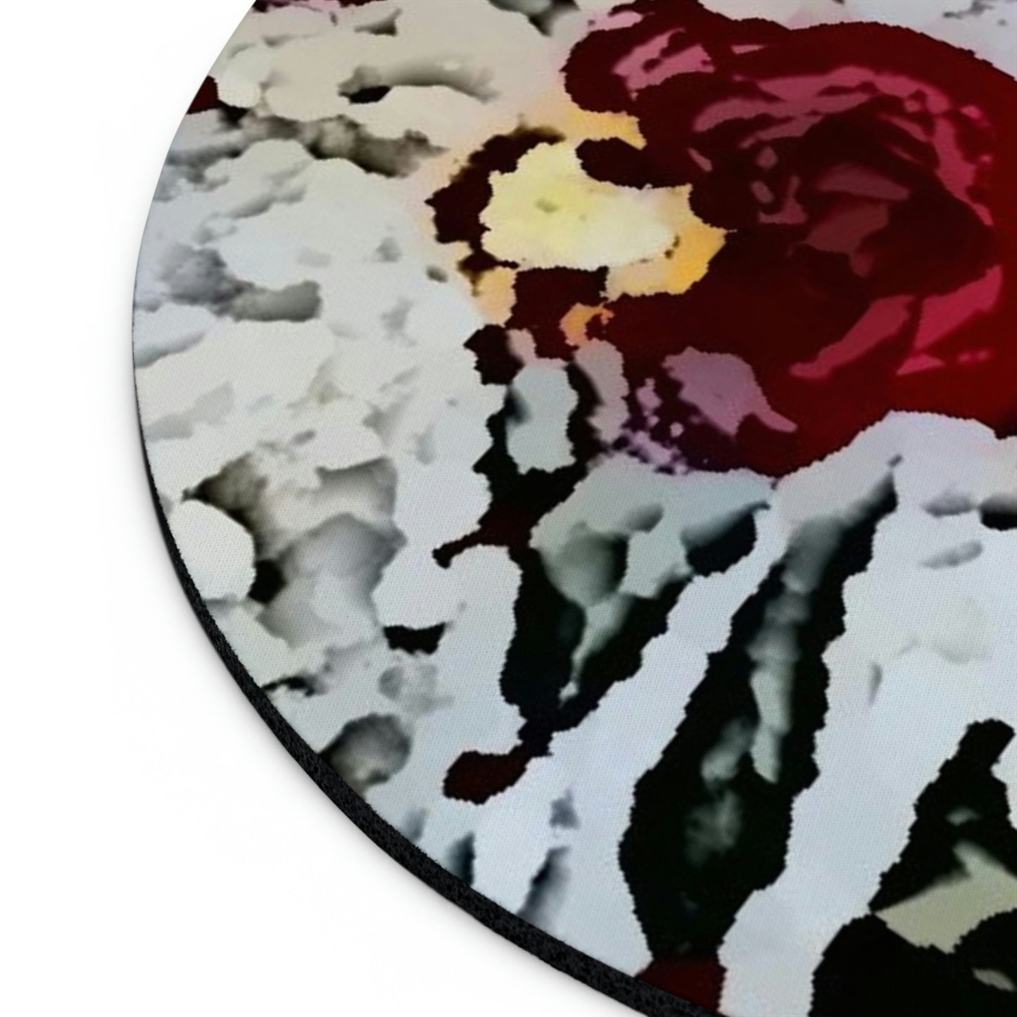 Mouse Pad ... "A Friendly Flower" ... Pointsettia 'Pointing' ... Original Works ... (Supplied Photograph) ...
