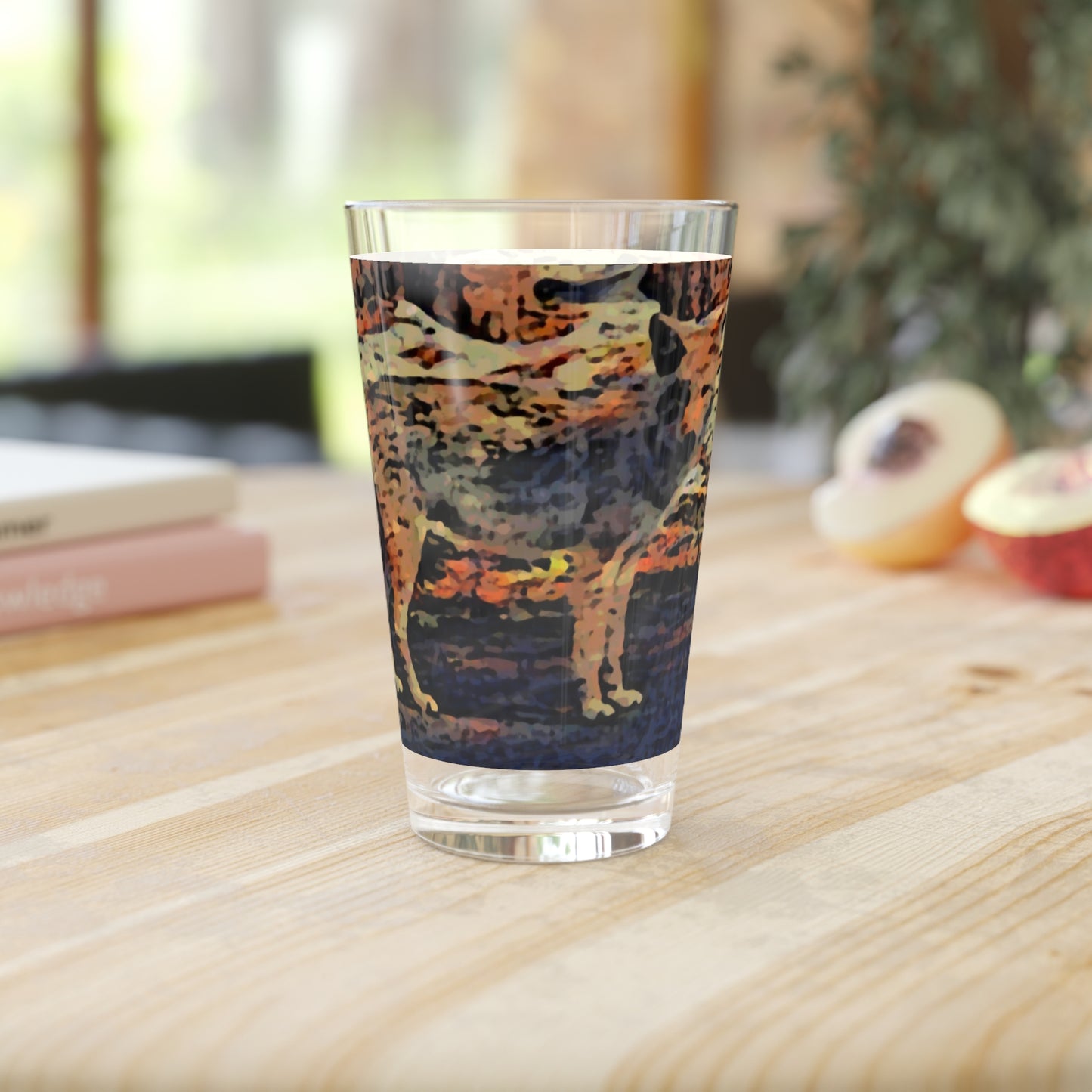 Pint Glass, 16oz ... Coyote ... "Yosemite Valley: Circa May23 ... KPH Base Photo" ... Original Works ...