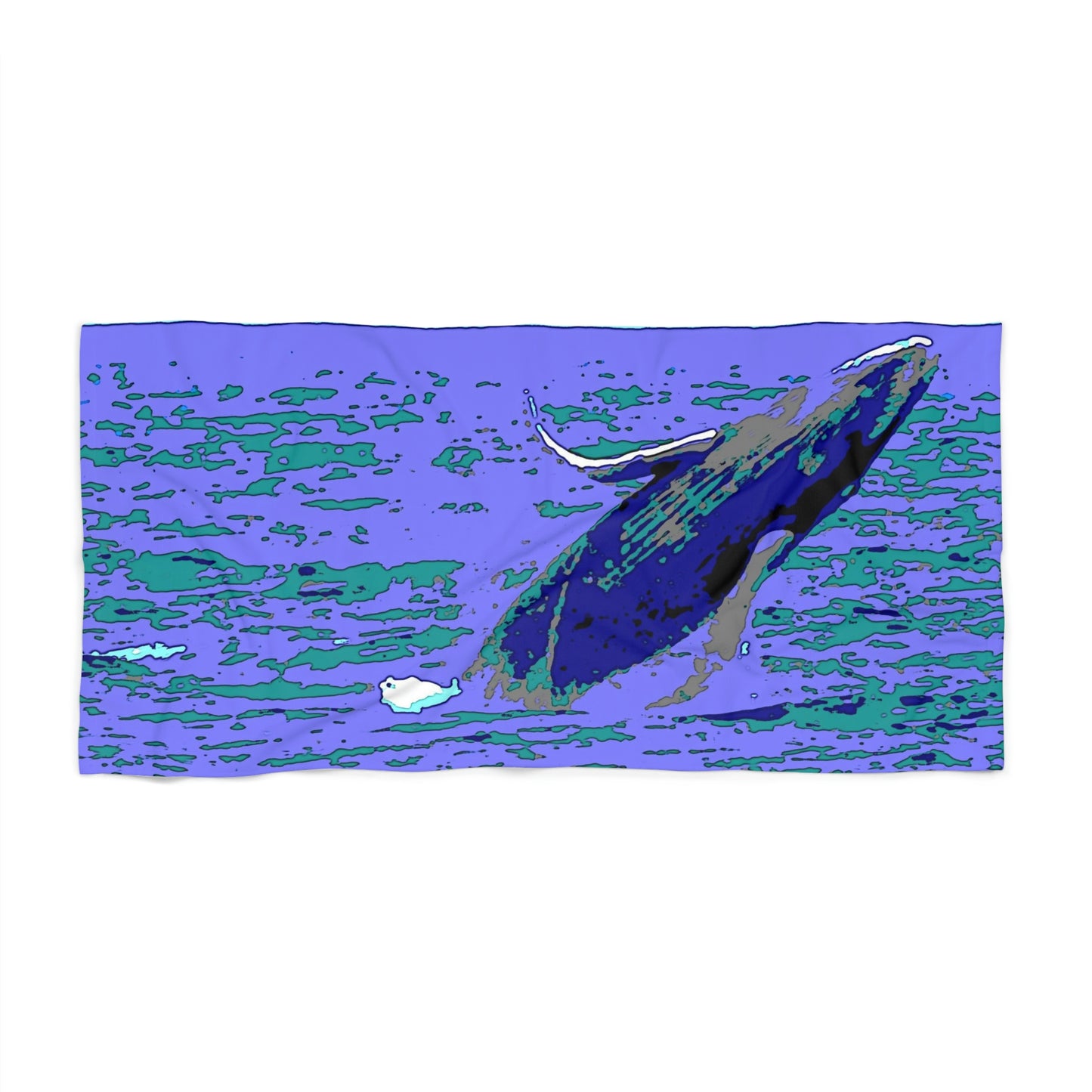 Beach Towel ... Baby Humpback Breaching ... Maui, HI: April 2022 ... "Family Archives: KPH" ... Original Works ...