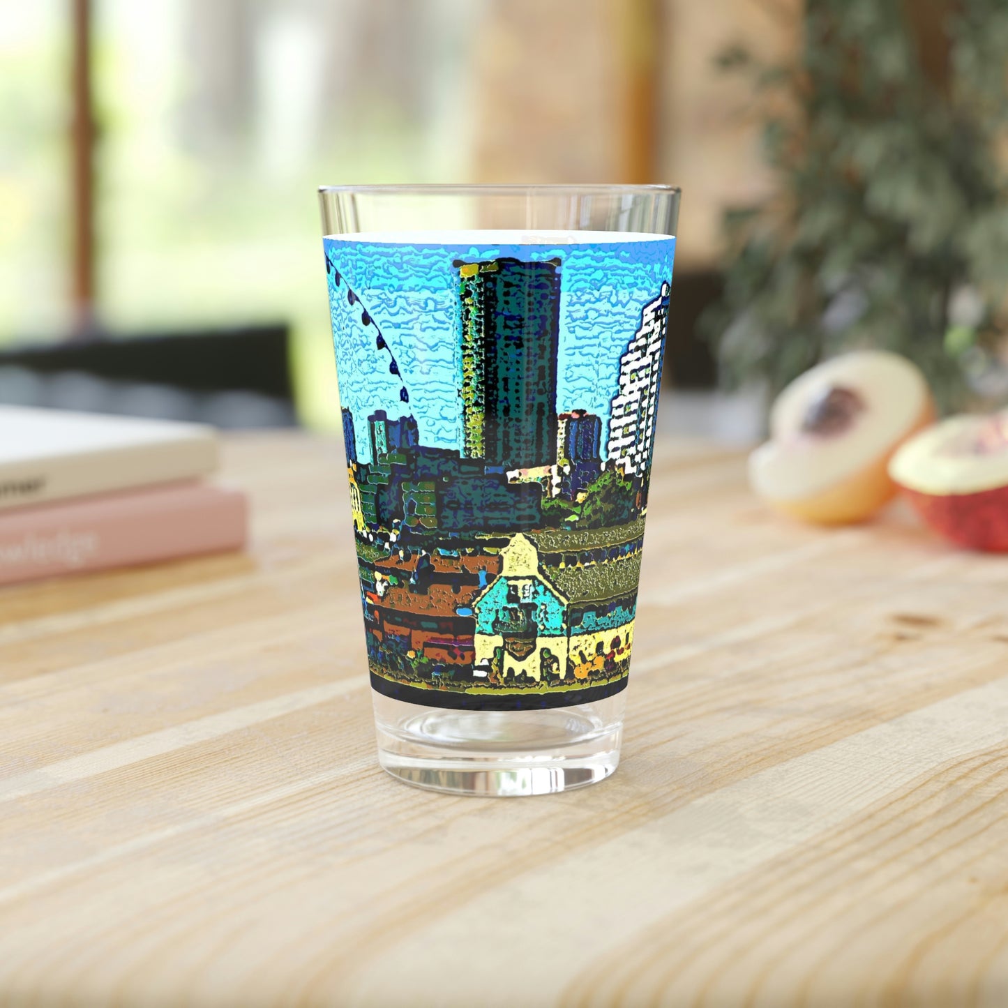 Pint Glass, 16oz ... That Classic Wheel ... 'Seattle's Wheel' ... & An Old Classic Waterside Vendors ... 'Family Archives' ... Original Works ...