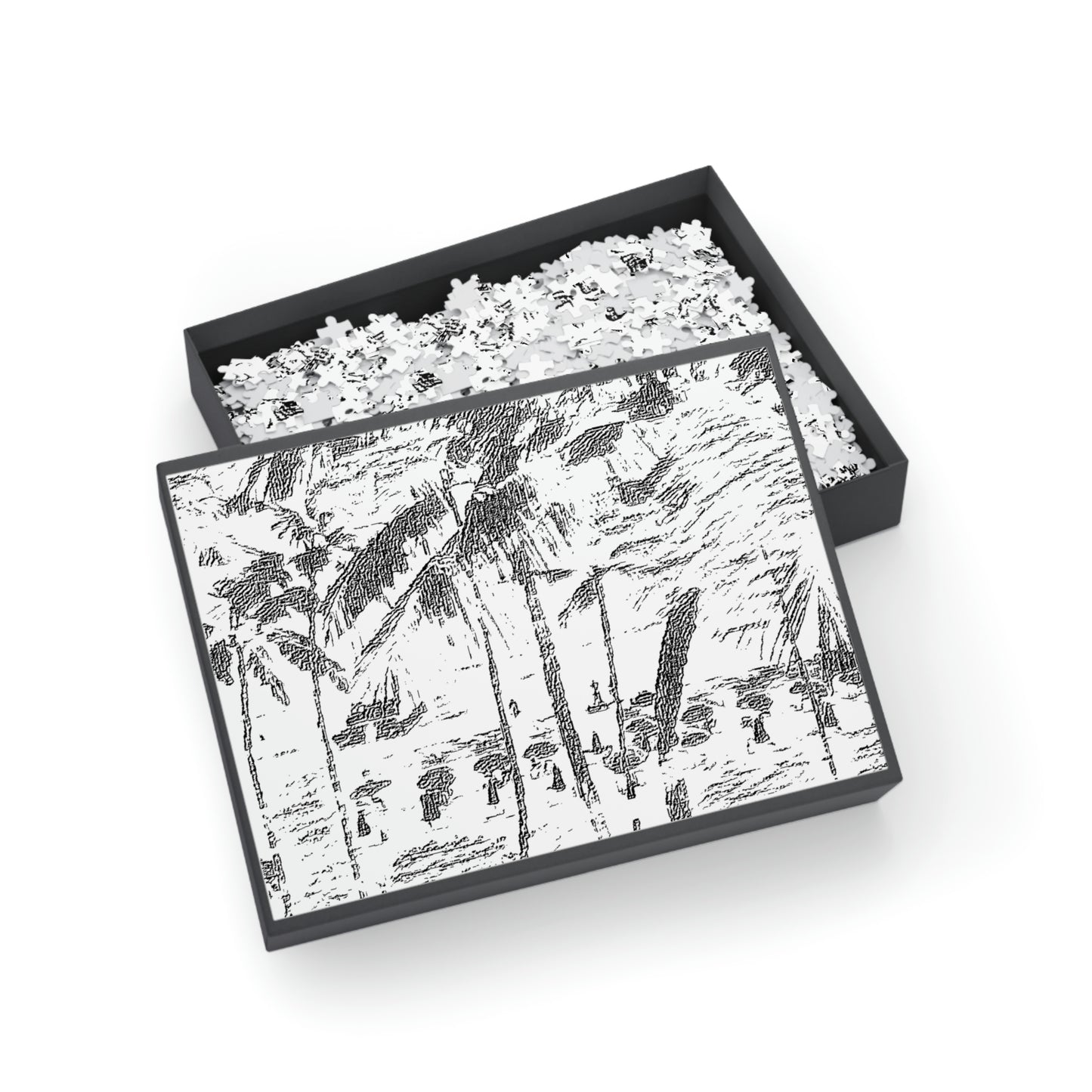 Puzzle (96, 252, 500, 1000-Piece) ... "The Royal Hawai'ian: Waikiki Beach_Beach" ... Honolulu, HI ... Ocotber 2014 (Halloween) ... Original Works ...