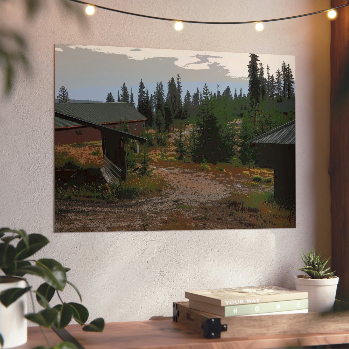 Aluminum Composite Panels ... "A Summer Rainstorm Blows-Through" ... August 2022 ... Central Idaho ... Elevation: 6,000 Ft. ... Original Works ...