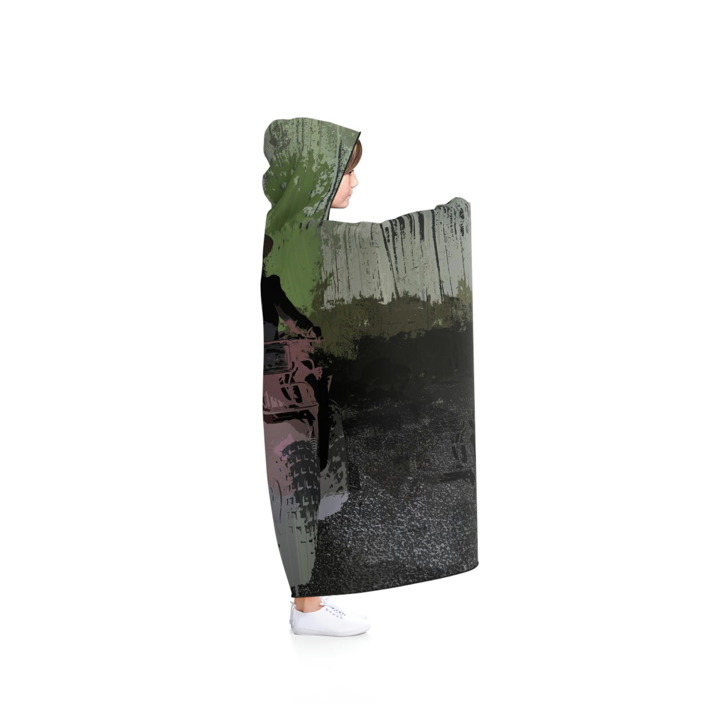 Hooded Blanket ... 3-Wheeln' N' Groovin The Mountain Roads ... Central Idaho ... Original Works ...