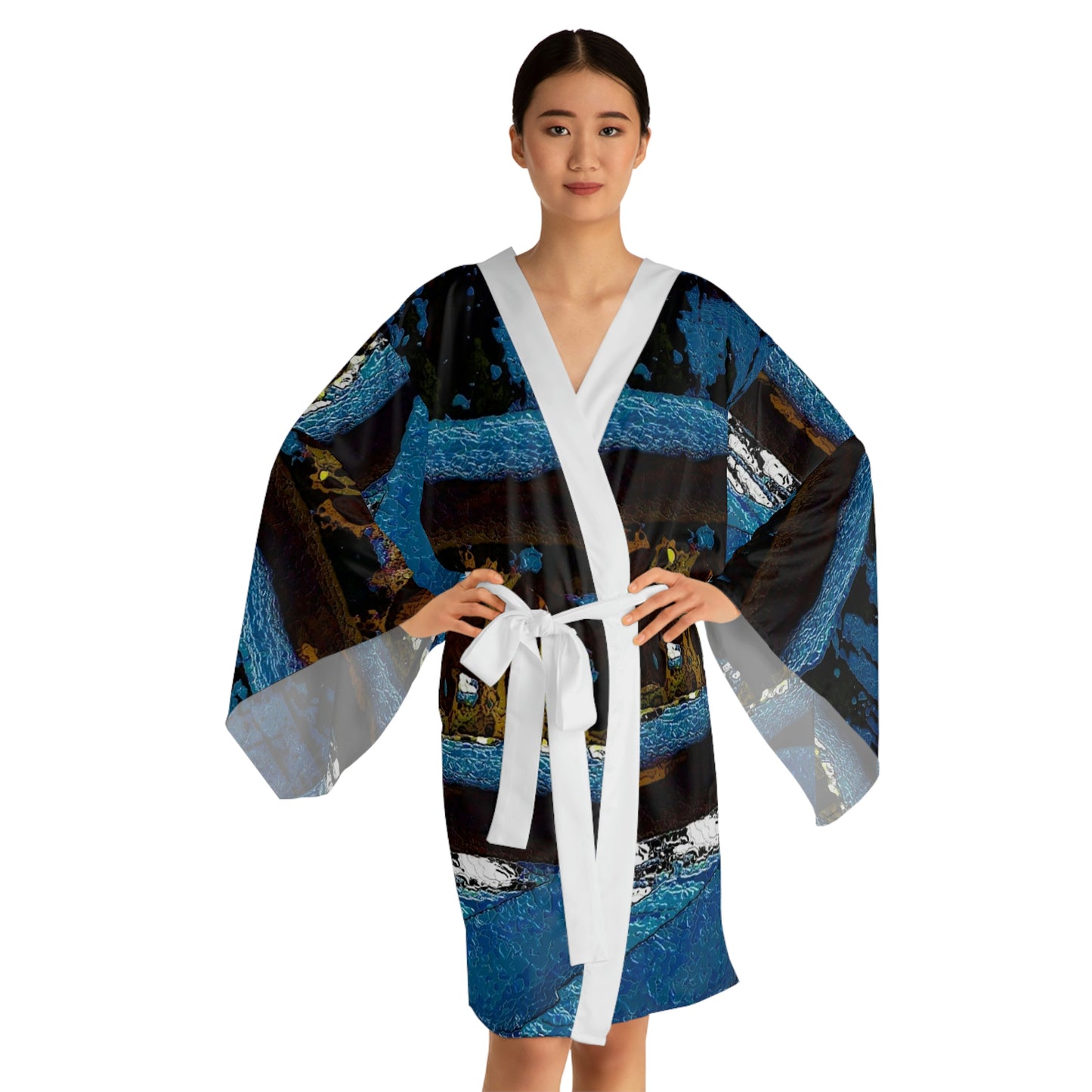 Long Sleeve Kimono Robe ... A Horse ... A Saddle ... Foraging Through The Snow ... An_Asses 'Cry' ... Central Idaho, November 2022 ... Original Works ..