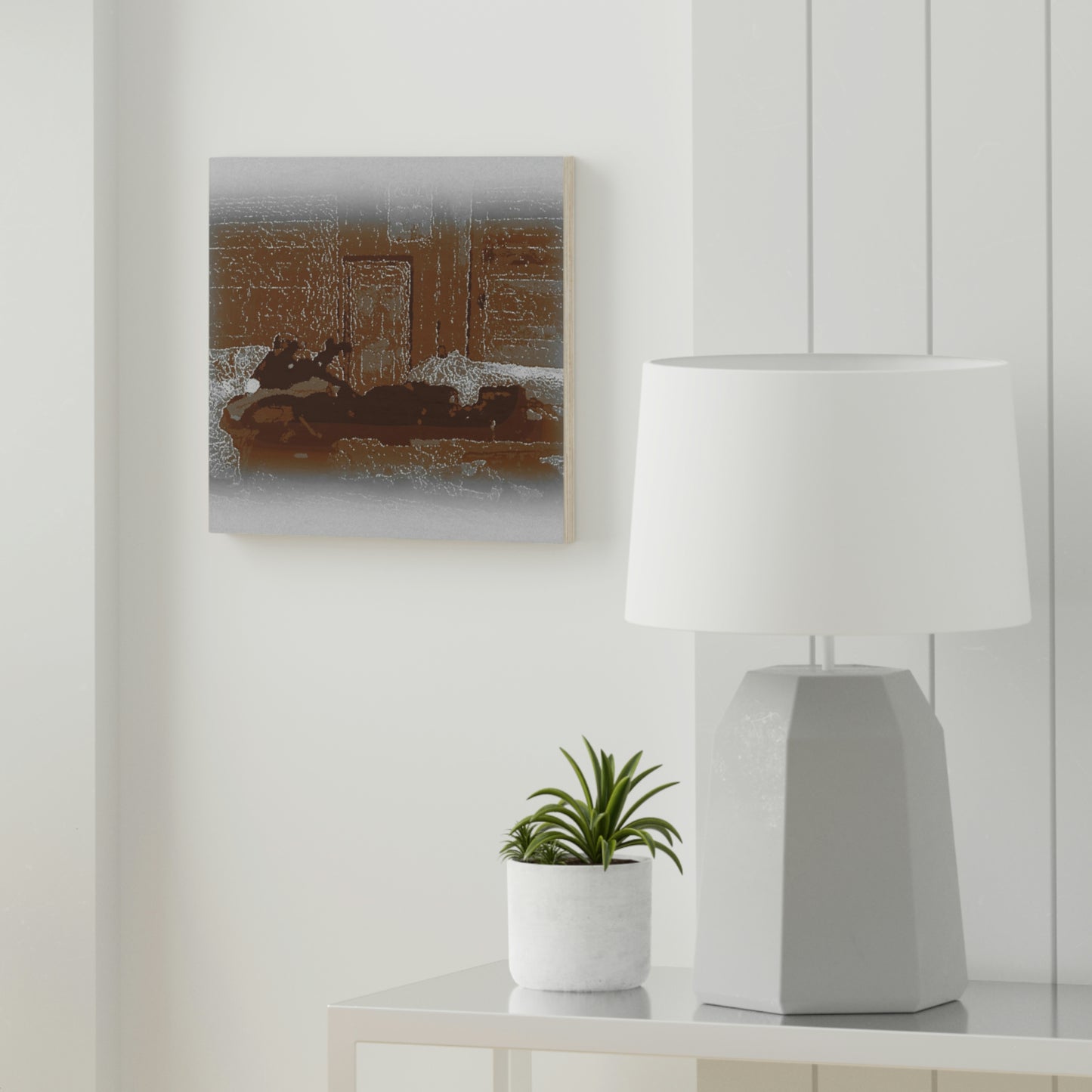 Wood Canvas ... Snowmobile: Old_Photo_Approach: Sepia Scripts & Some Nominal Framming. Rendering Time: 6 Hours ...