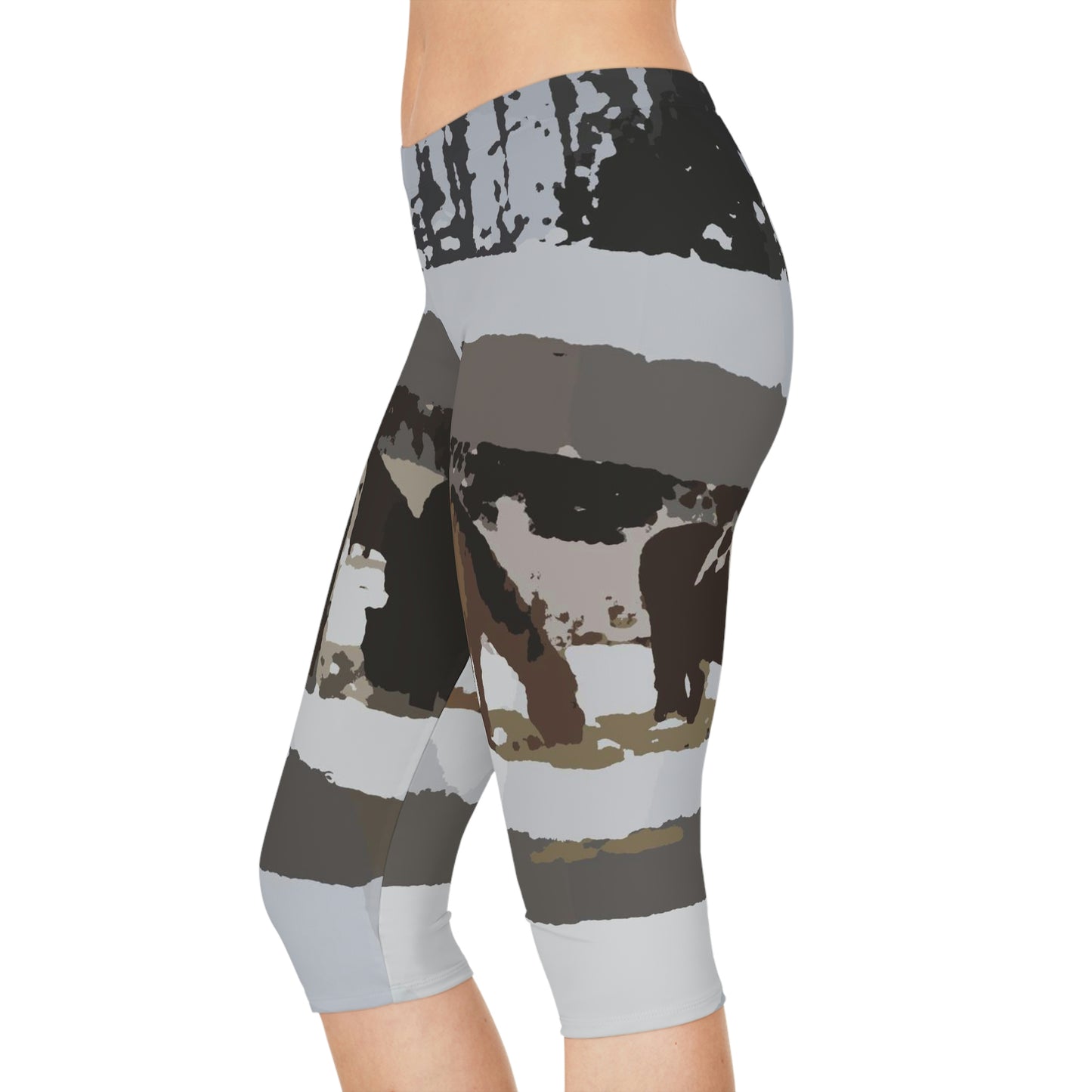 Women's Capri Leggings ... "For The Equine Enthusiast In The Family" ... Ride-Away ...!
