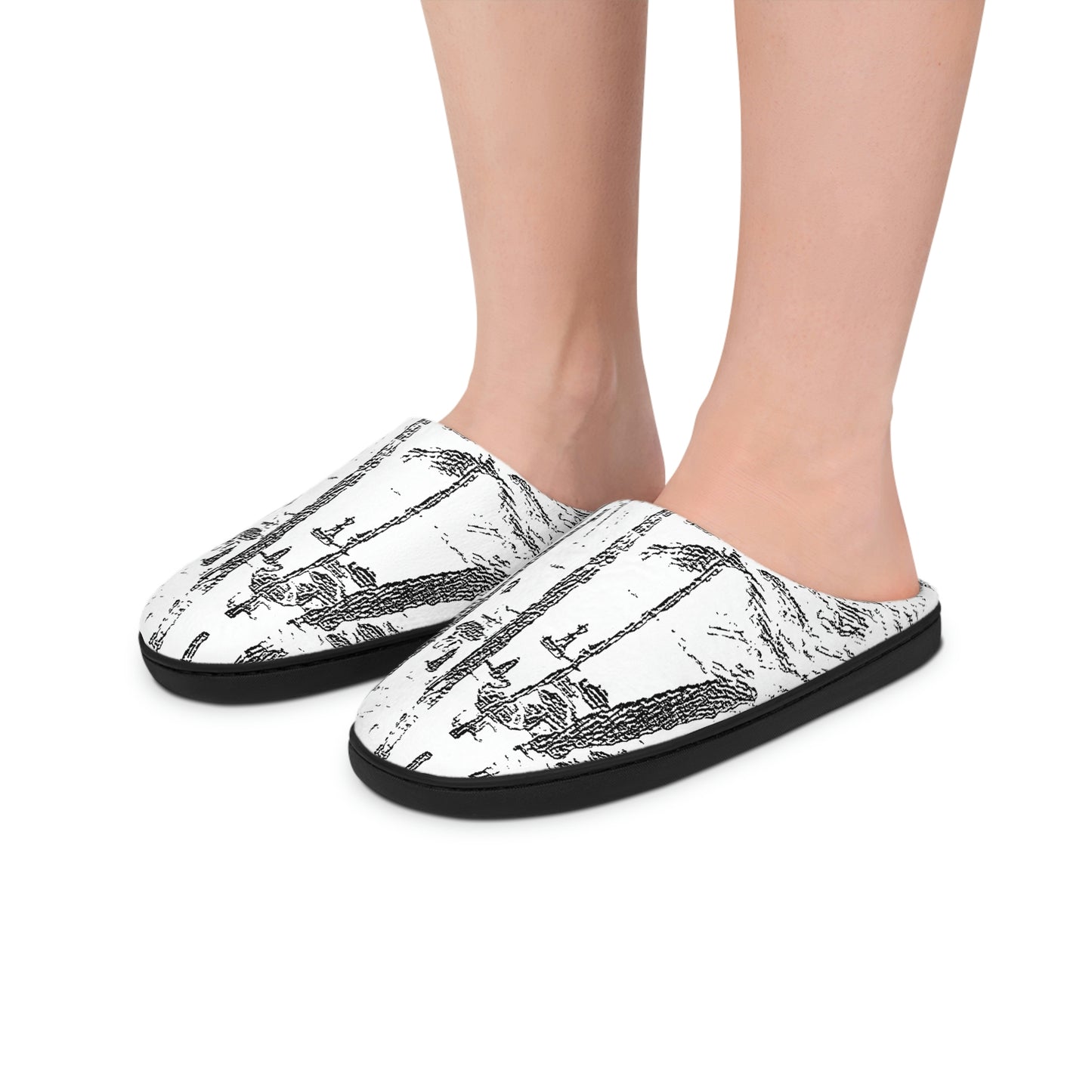 Men's Indoor Slippers ... "The Royal Hawai'ian: Waikiki Beach_Beach" ... Honolulu, HI ... October 2014 (Halloween) ... Original Works ...