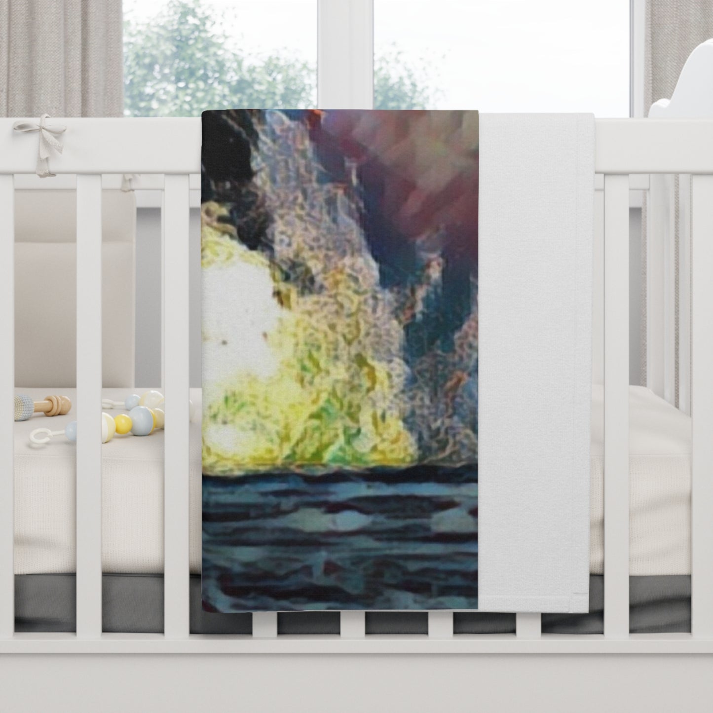 Soft Fleece Baby Blanket ... An Extraordinary Humpback Breach ... 'With Explosive Energy' ... Family Archives (KPH) ... Circa: 21st Century. Maui, HI ... Original Works ...