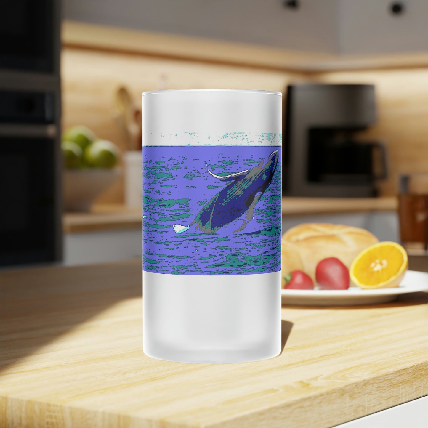 Frosted Glass Beer Mug ... Baby Humpback Breaching ... Maui, HI: April 2022 ... "Family Archives: KPH" ... Original Works ...