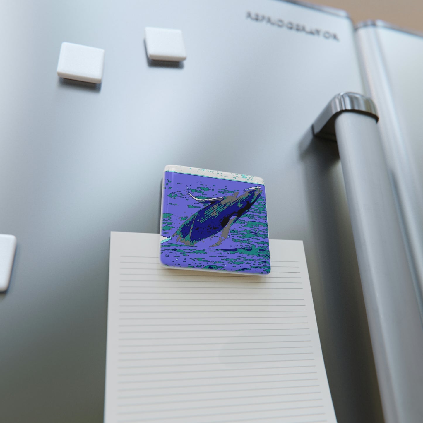 Porcelain Magnet, Square ... Baby Humpback Breaching ... Maui, HI: April 2022 ... "Family Archives: KPH" ... Original Works ...