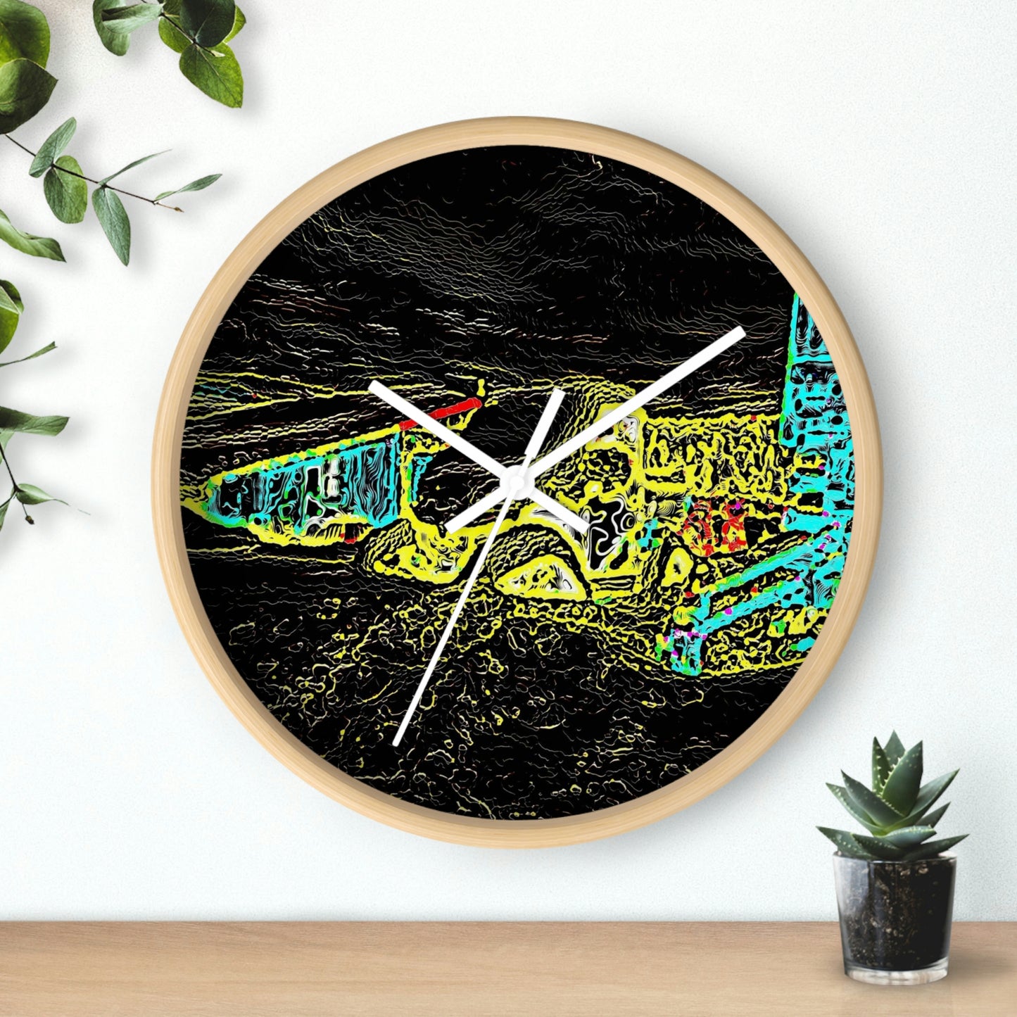 Wall Clock ... "Snow Vehicle In Snow Storm At-Rest" ... Circa 12Mar23 ... Central Idaho ... 18-Hours Rendering Time: Original Works ...