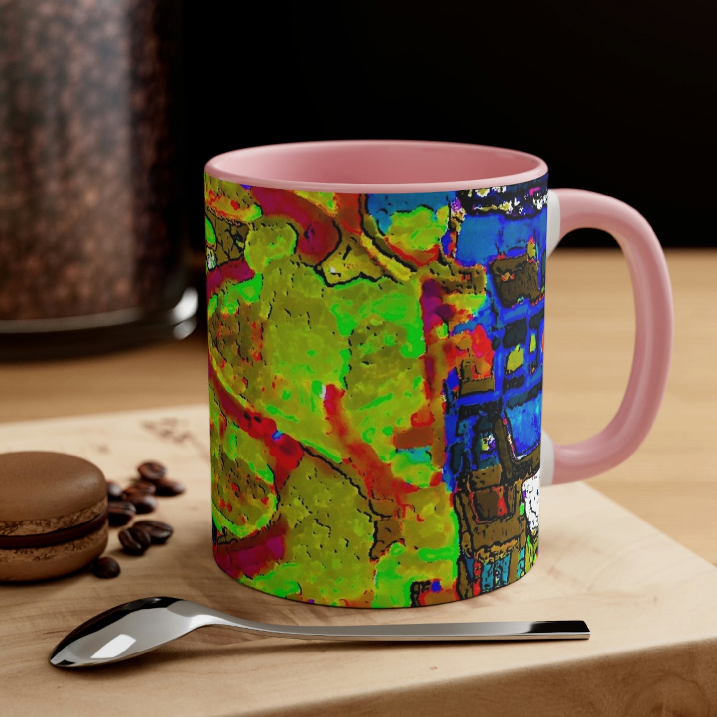 Accent Coffee Mug, 11oz ... A Crazy Street ... 'Eight Winding Curve-Switchbacks' ... "Lombard Street, San Francisco, CA' ... Family Archives: 1970's ... Original Works ...