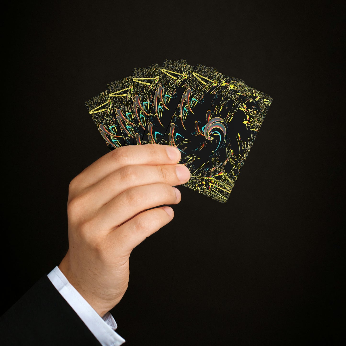 Custom Poker Cards ... "Waning Moon" ... Central Idaho ... October 2022 ... Rendering Time: 22 Hours ... Original Works ...