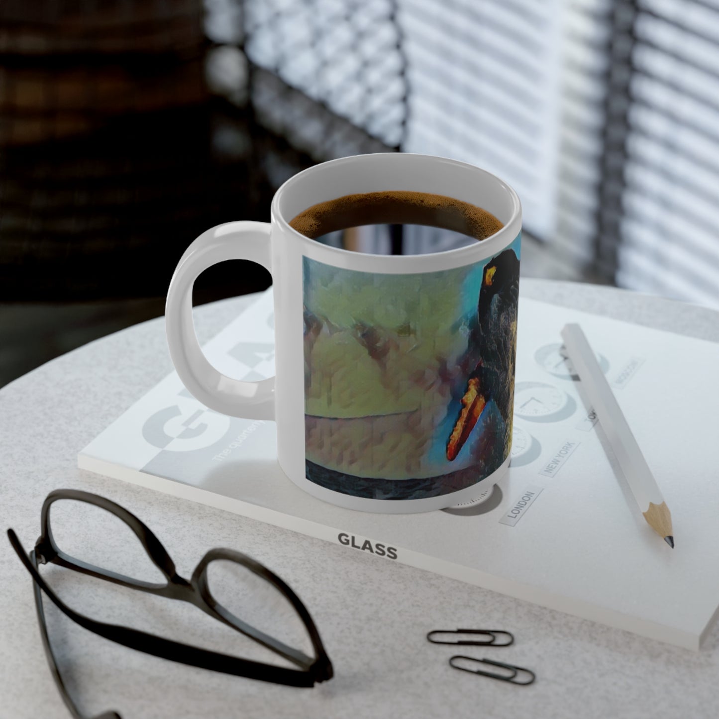 Jumbo Mug, 20oz ... An Extraordinary Humpback Breach ... 'With Explosive Energy' ... Family Archives (KPH) ... Circa: 21st Century. Maui, HI ... Original Works ...