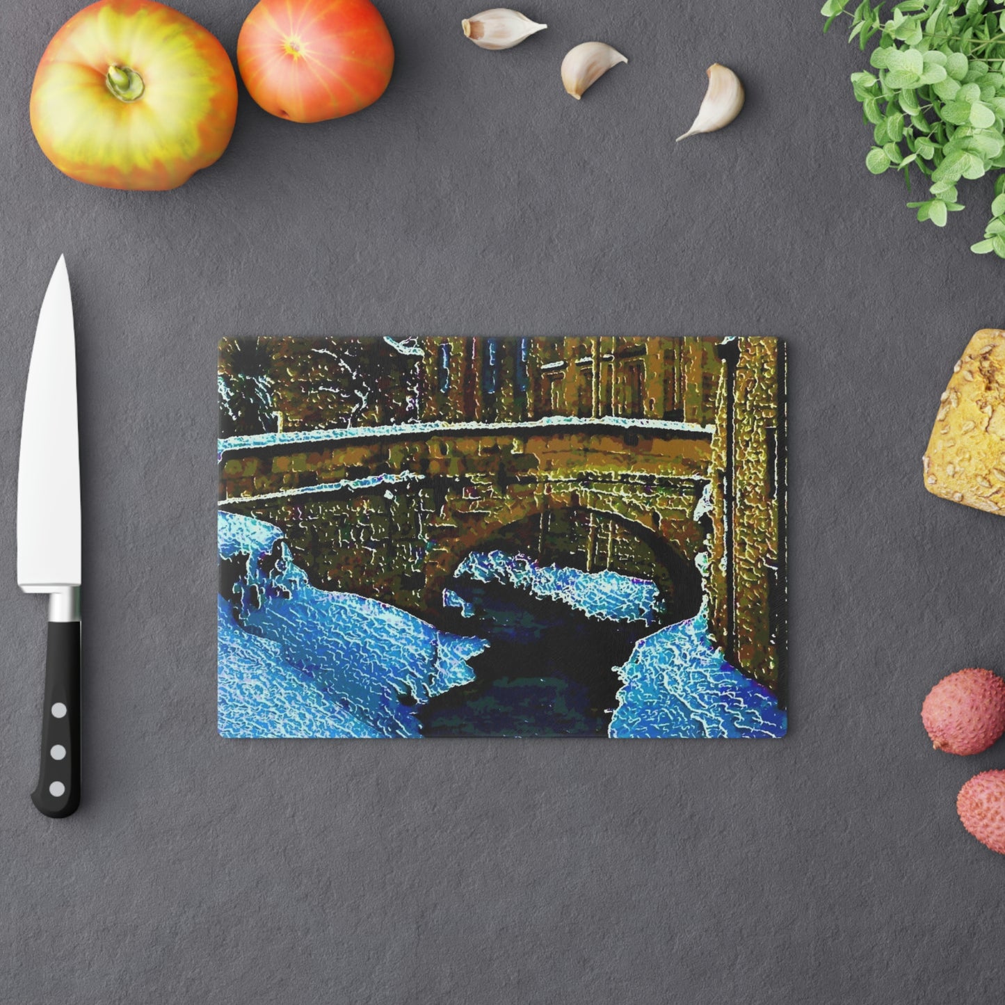 Cutting Board ... Walikng The Streets & Alleys ... 'Strolling The Canals ... ' ... Original Works ...