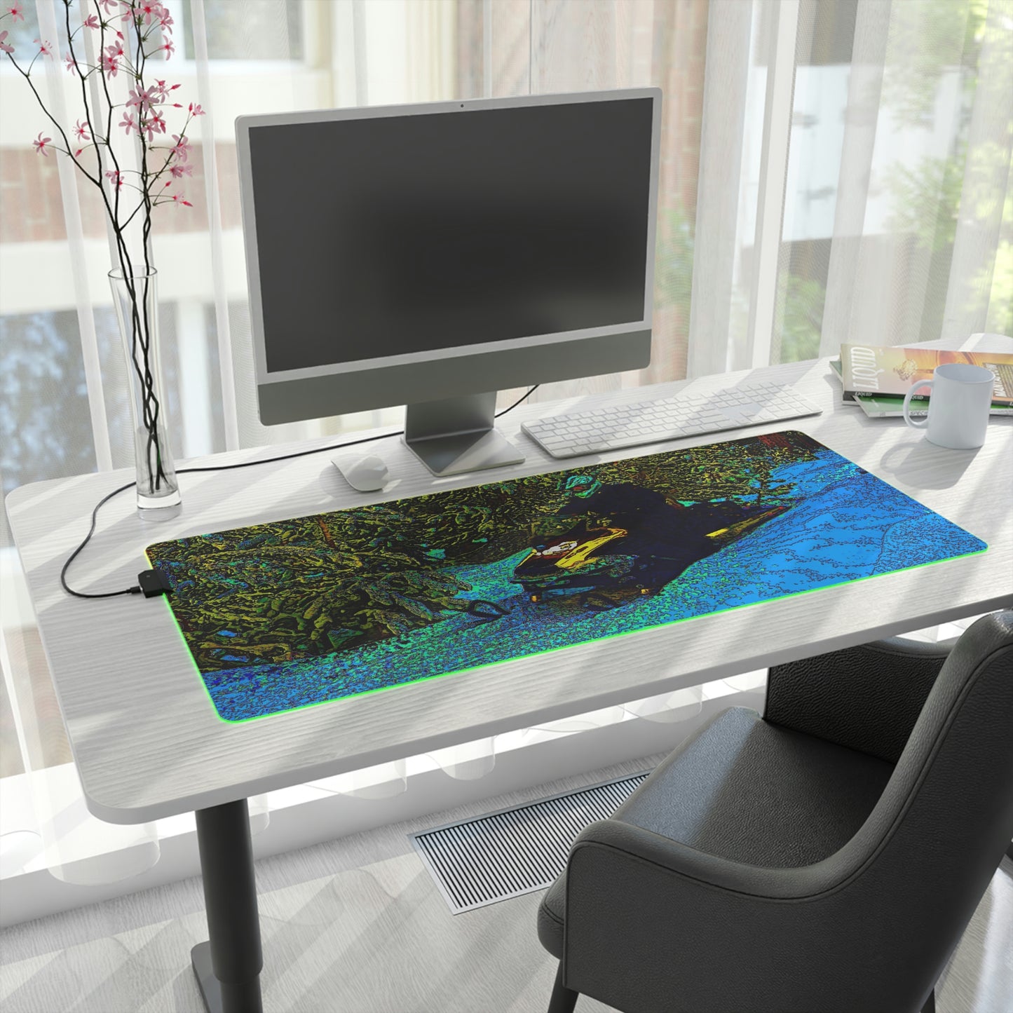 LED Gaming Mouse Pad ... Yep ... "Another Day ... Riding Through The Wilderness ... " ... February 2023 ... Original Works ...