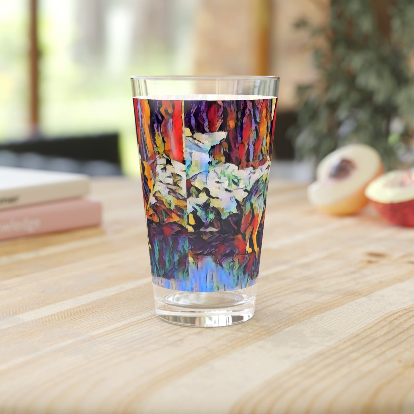 Pint Glass, 16oz ... Coyote ... "Yosemite Valley: Circa May23 ... KPH Base Photo" ... Original Works ...