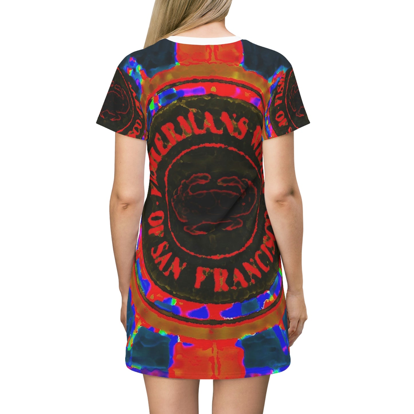 All Over Print T-Shirt Dress ... "No.9 Fishermen's Grotto - Fishermen's Wharf, SF, California" ... Family Archives: 1970's ... Original Works ...