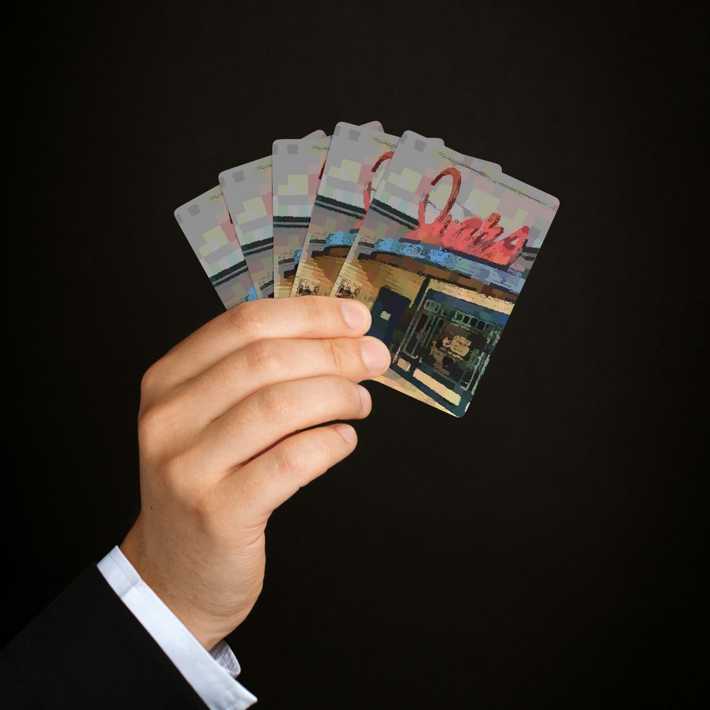 Custom Poker Cards ... In-A-Hurry & Stressed? ... Remember: Keep "Clam" ... Clam_Happy ... 'Ivars: Seattle Waterfront' ... Personal Archives ... Original Works ...