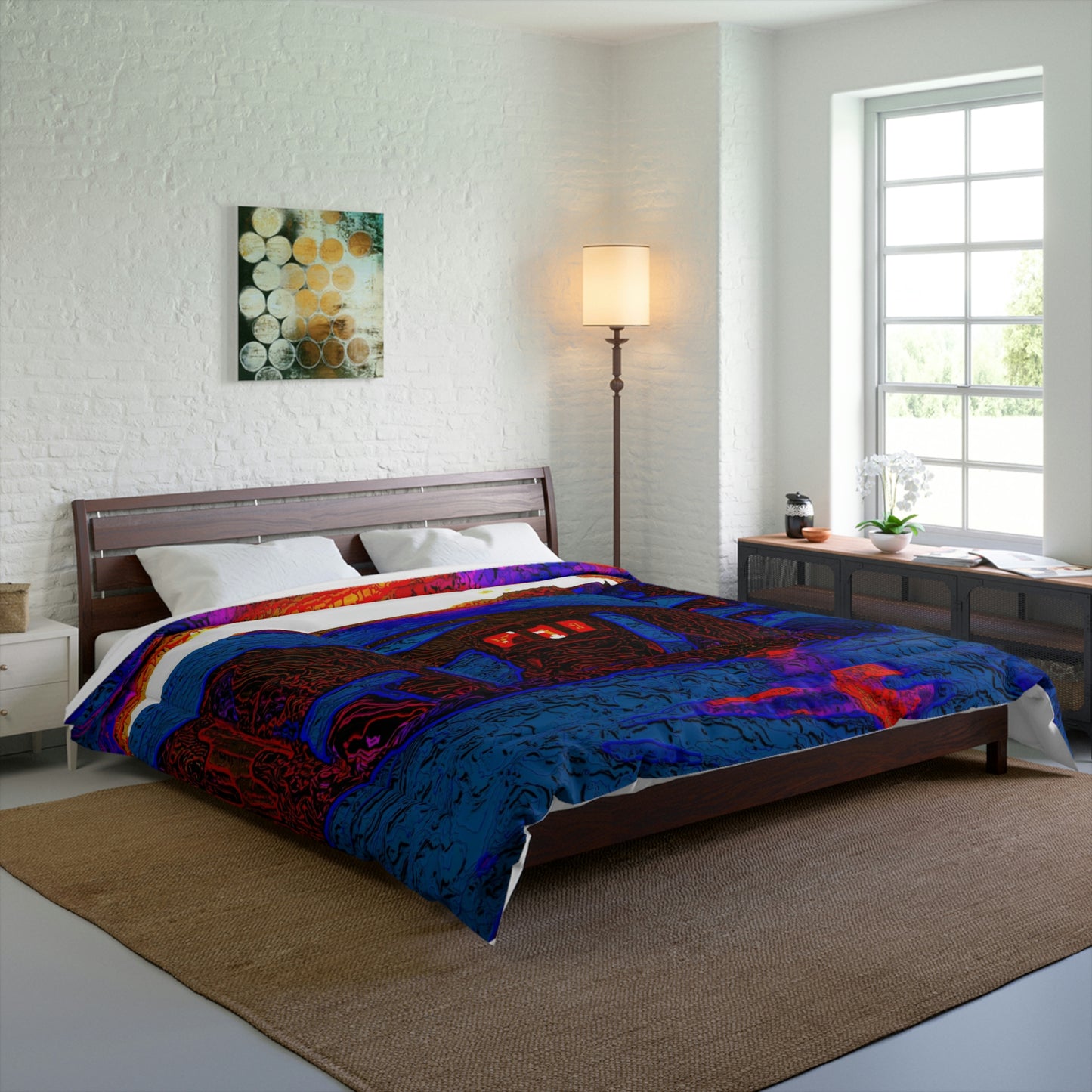 Comforter ... Add A Litle Morning Sunrise-Sunshine To Your Day Via Impressionalism ... "And Stay Warm!"
