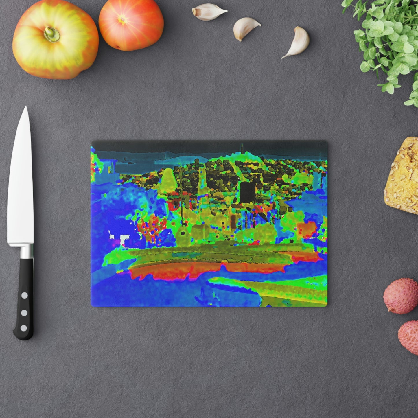 Cutting Board ..."Lombard Street San Francisco, CA, USA" ... Family Archives 1970's ... Original Works ...