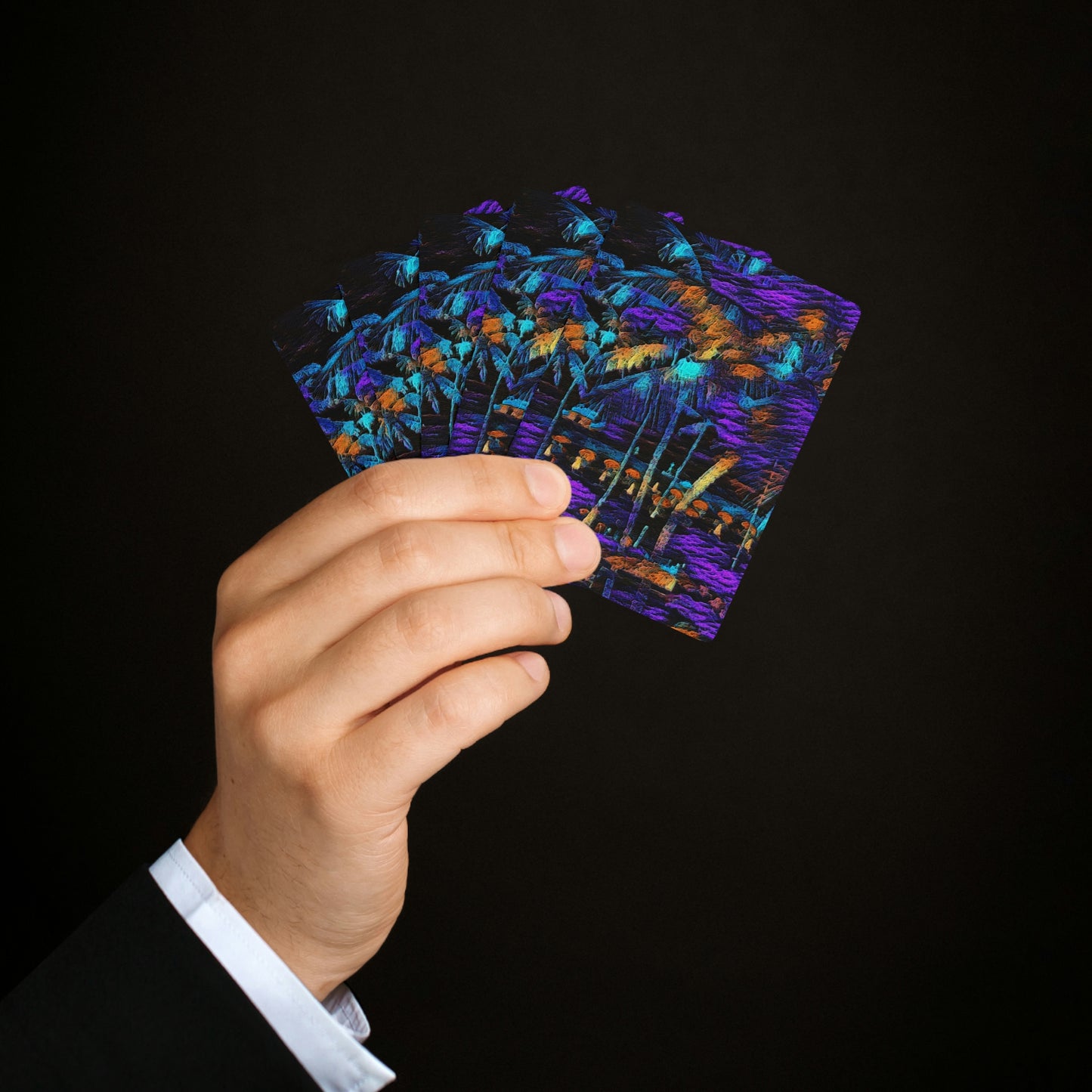 Custom Poker Cards ... "The Royal Hawai'ian: Waikiki Beach_Beach" ... Honolulu, HI ... Ocotber 2014 (Halloween) ... Original Works ...