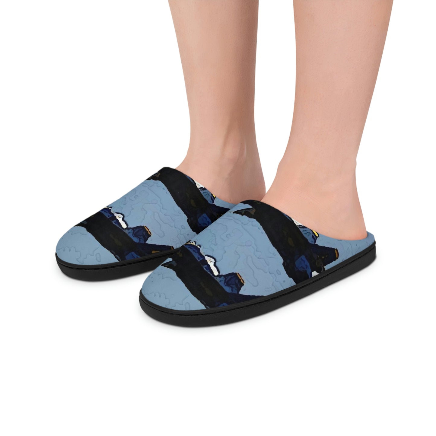 Men's Indoor Slippers ... Seattle Seafair ..."Blue Angels Run Over Lake Washington" ... Circa Mid 1980's ... Dr FJ Holt ... Original Works ...