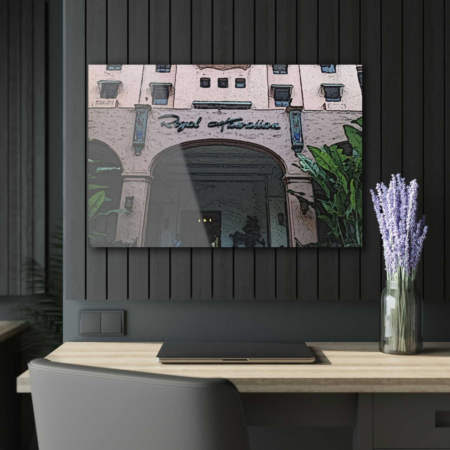 Acrylic Prints (French Cleat Hanging) ... "La Grande Entree" At: 'The Pink Palace' ... The Royal Hawai'ian ... Honolulu, HI ... '27Oct2014' ... Original Works ...