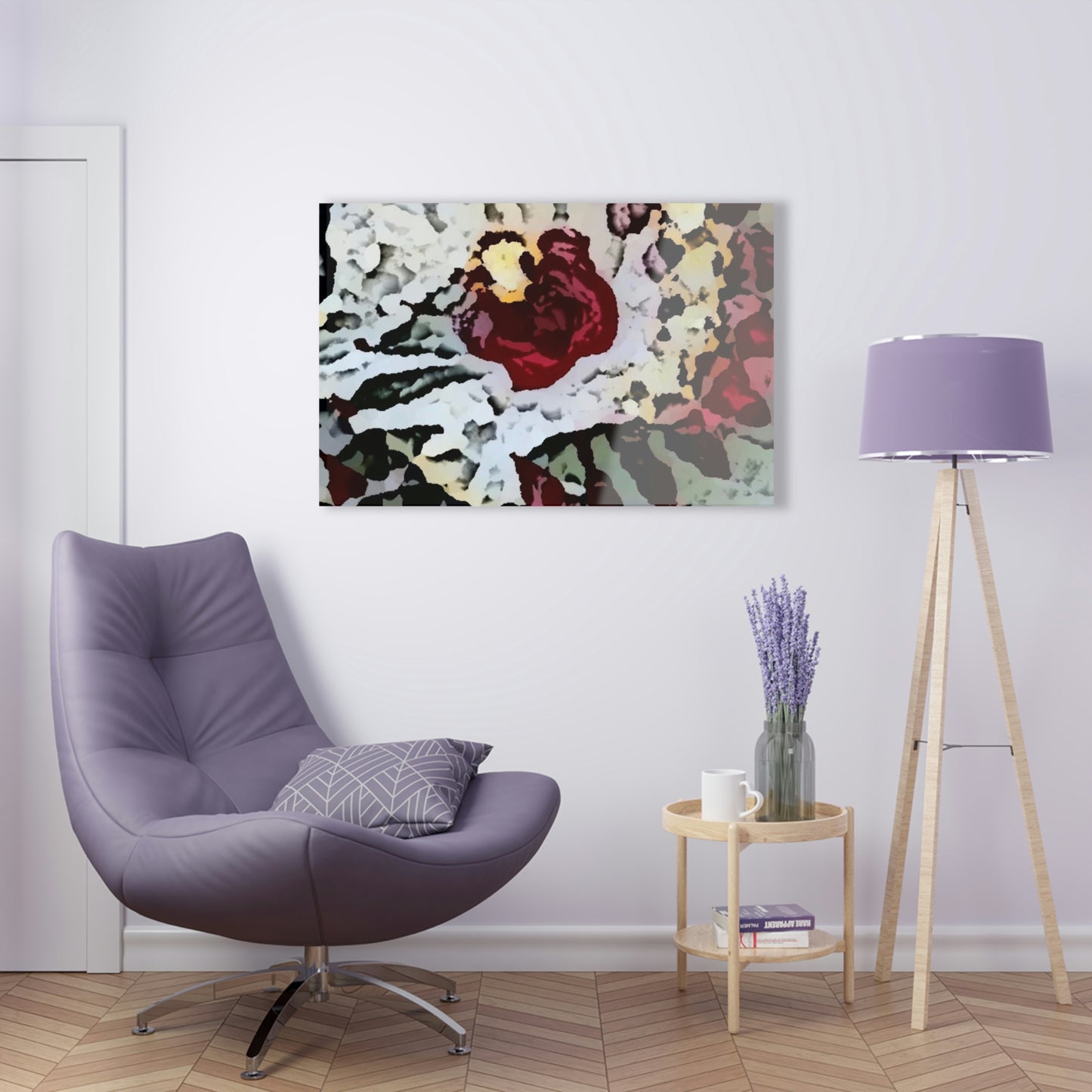 Acrylic Prints ... "A Friendly Flower" ... Pointsettia 'Pointing' ... Original Works ... (Supplied Photograph) ...