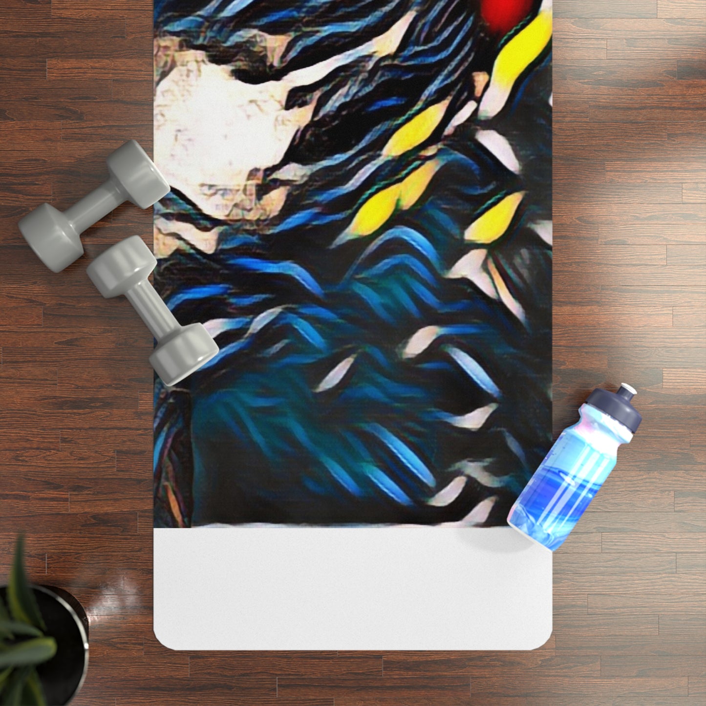 Rubber Yoga Mat ... "Ken's Favourite Humpback Breach" ... Circa: 21st Century ... Maui, HI ... Original Works ...