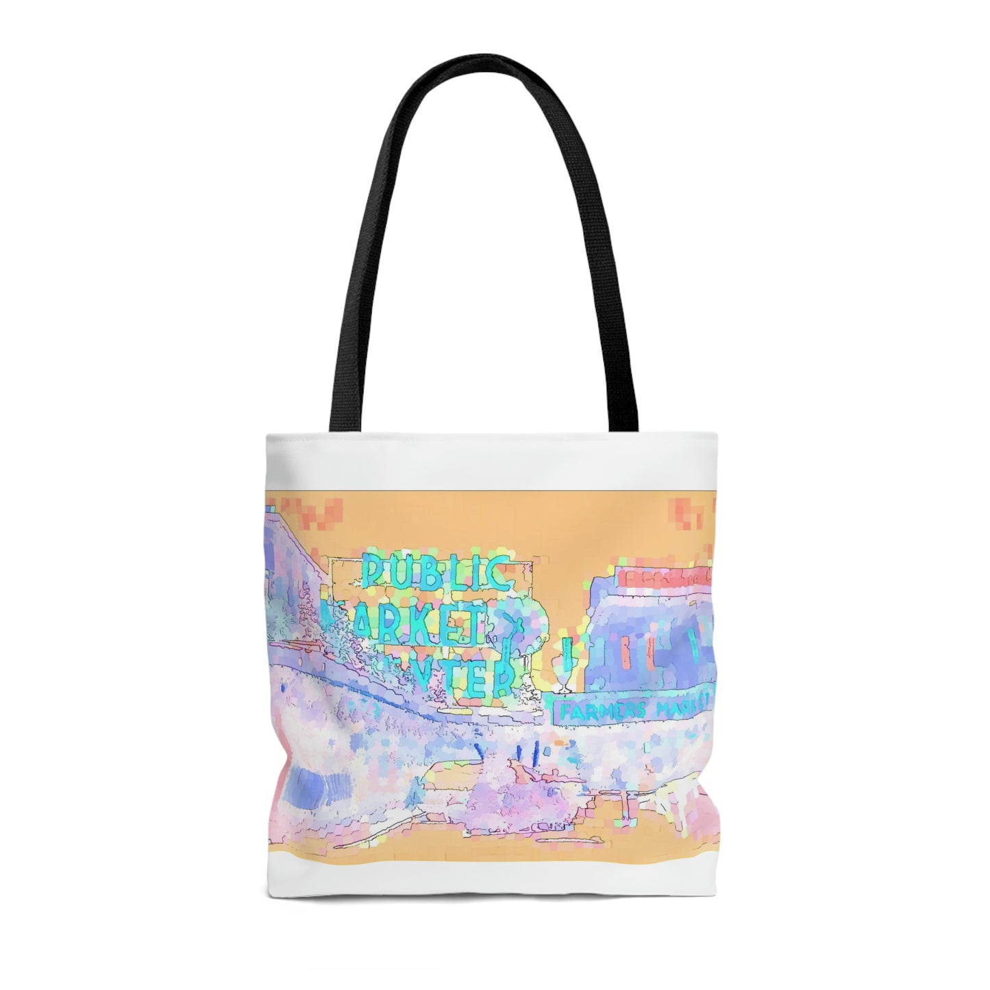 AOP Tote Bag ... A Bag To: "Use To-The-Market, At-The-Market, & Home-From-The-Market." Original Piece.