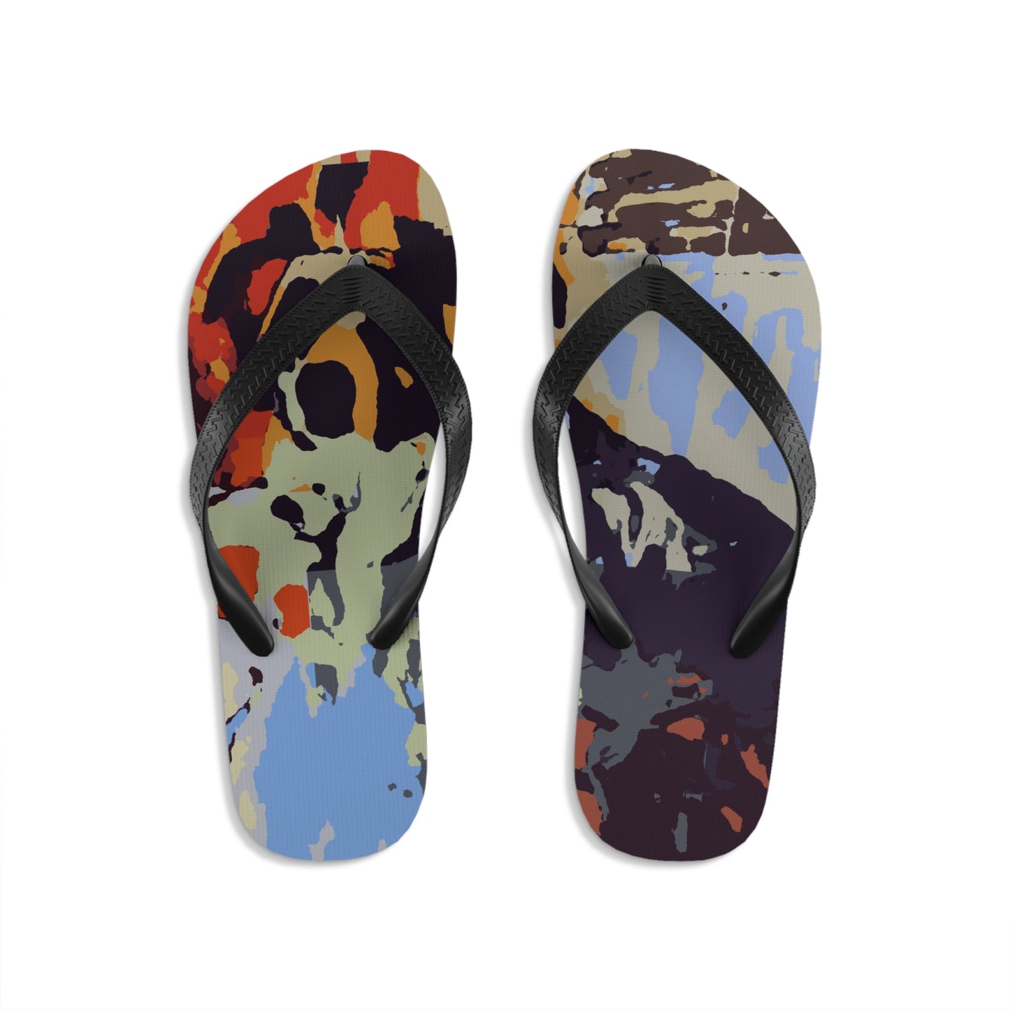 Unisex Flip-Flops ... Ozzie-Hippensteel ... "Don't Cry Now ... Dry-Your_Eyes ... On The Wind". Oriignal Works. May 2023.