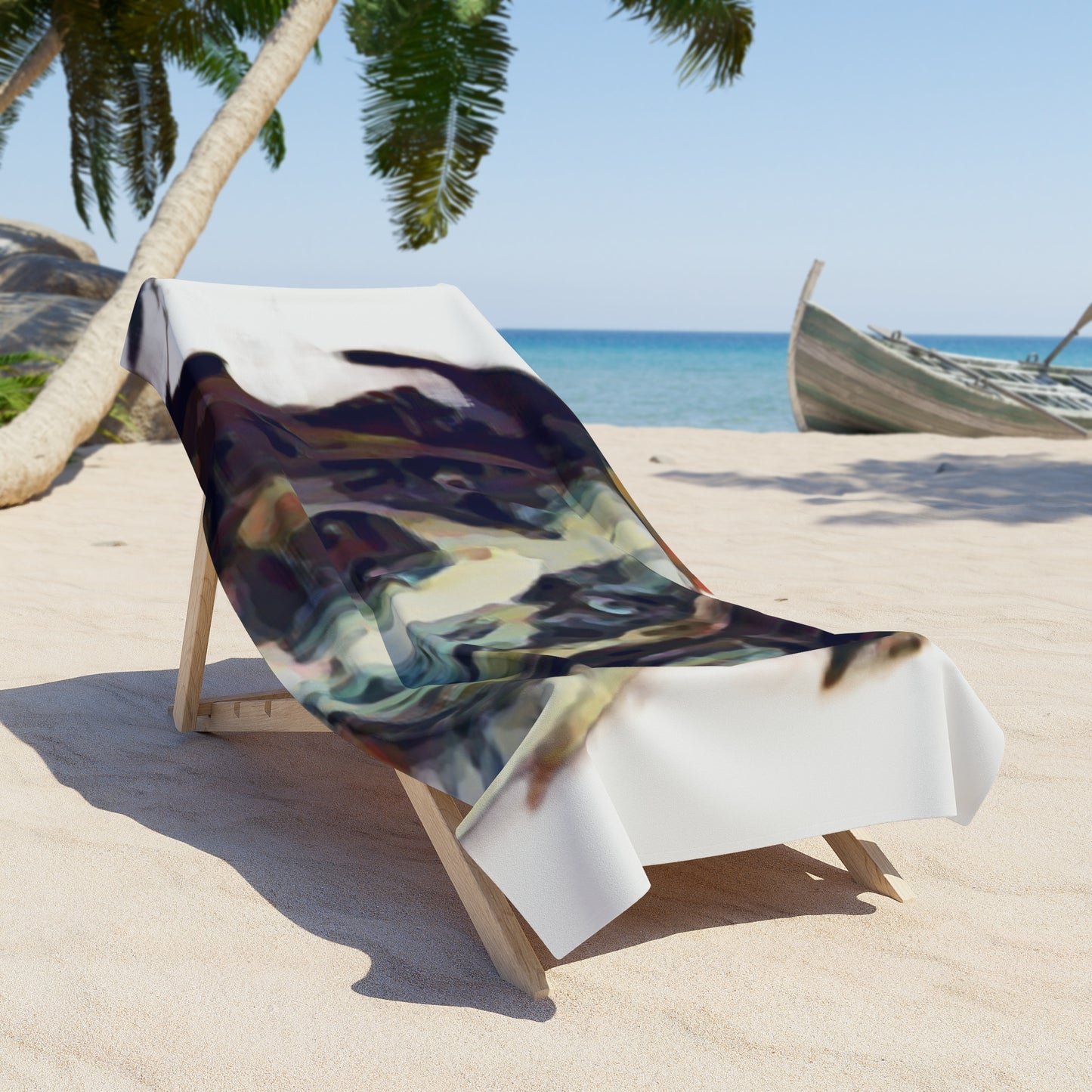 Beach Towel ... Ozzy-Hippensteel ... "Don't Cry Now ... Dry-Your-Eyes ... On-The-Wind". Original Works. May 2023.