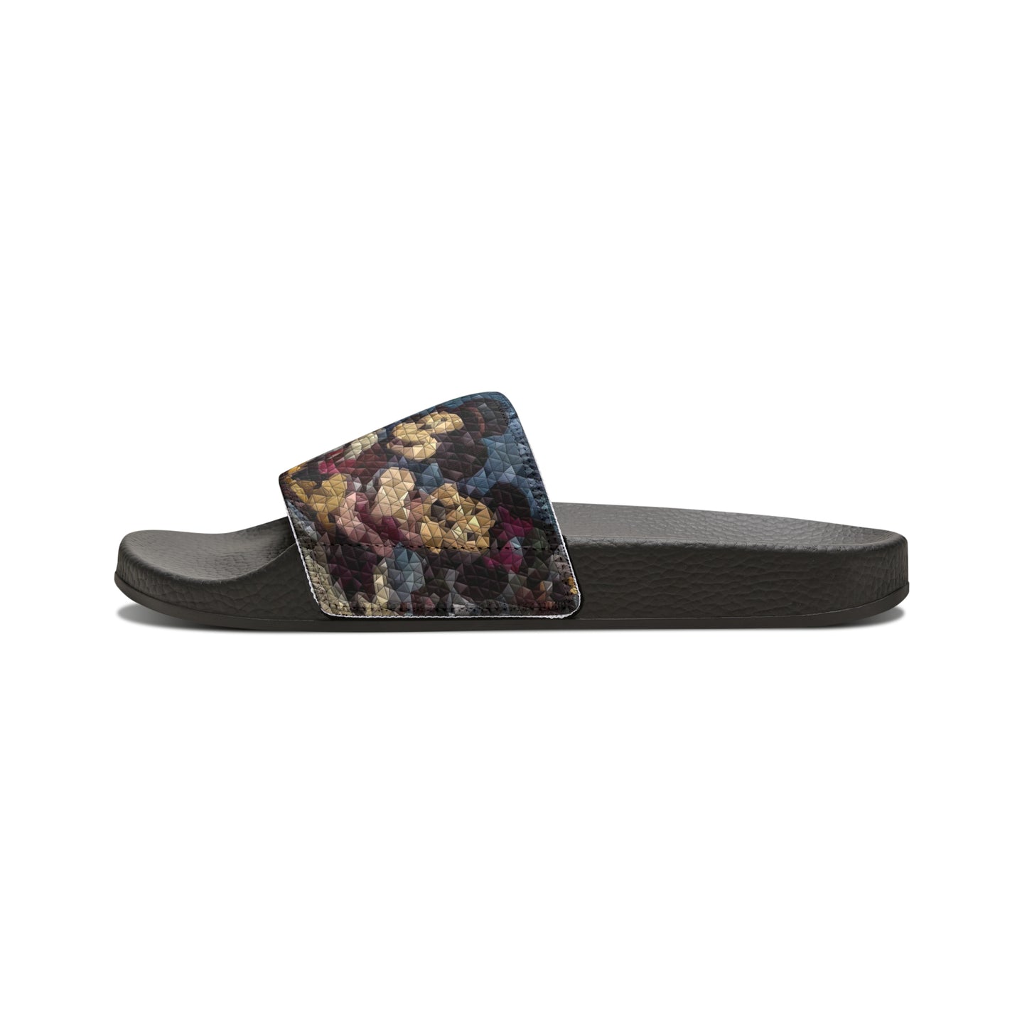 Men's PU Slide Sandals ... Mickey_N_Minnie Mouse & Pluto ... "A Winter Sleigh Ride" ... Original Works. Winter 2023 ...