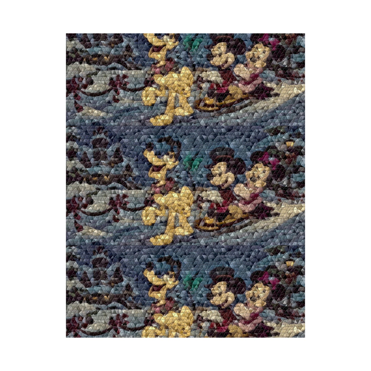 Matte Vertical Posters ... Mickey_N_Minnie Mouse & Pluto ... "A Winter Sleigh Ride" ... Original Works. Winter 2023 ...