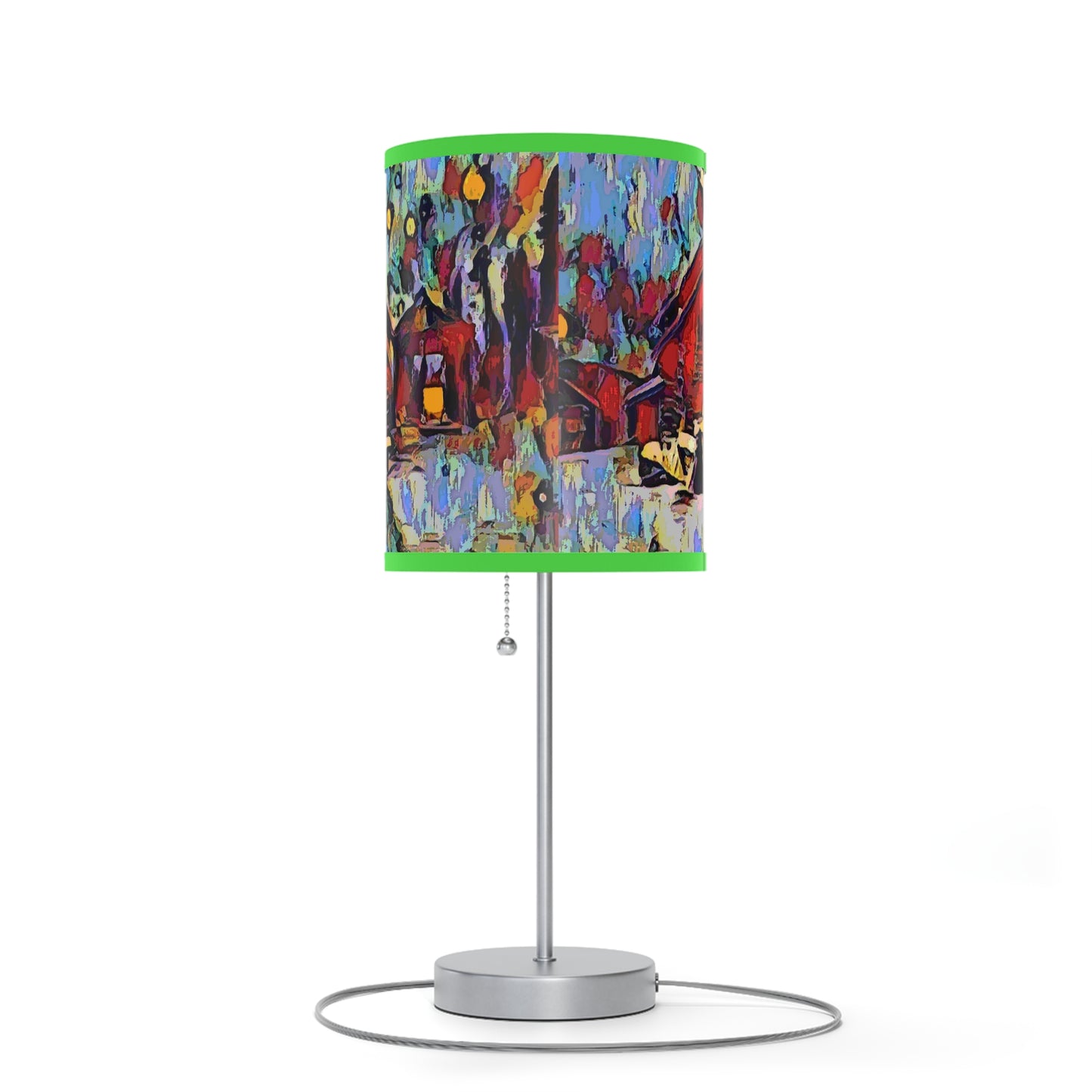 Lamp on a Stand, US|CA plug ... A Very Abstract "Mountain Winter Scene" ... Original Works. Copyright Phot's Photo_LODA: Les Objets D'Art. December 2023 ...