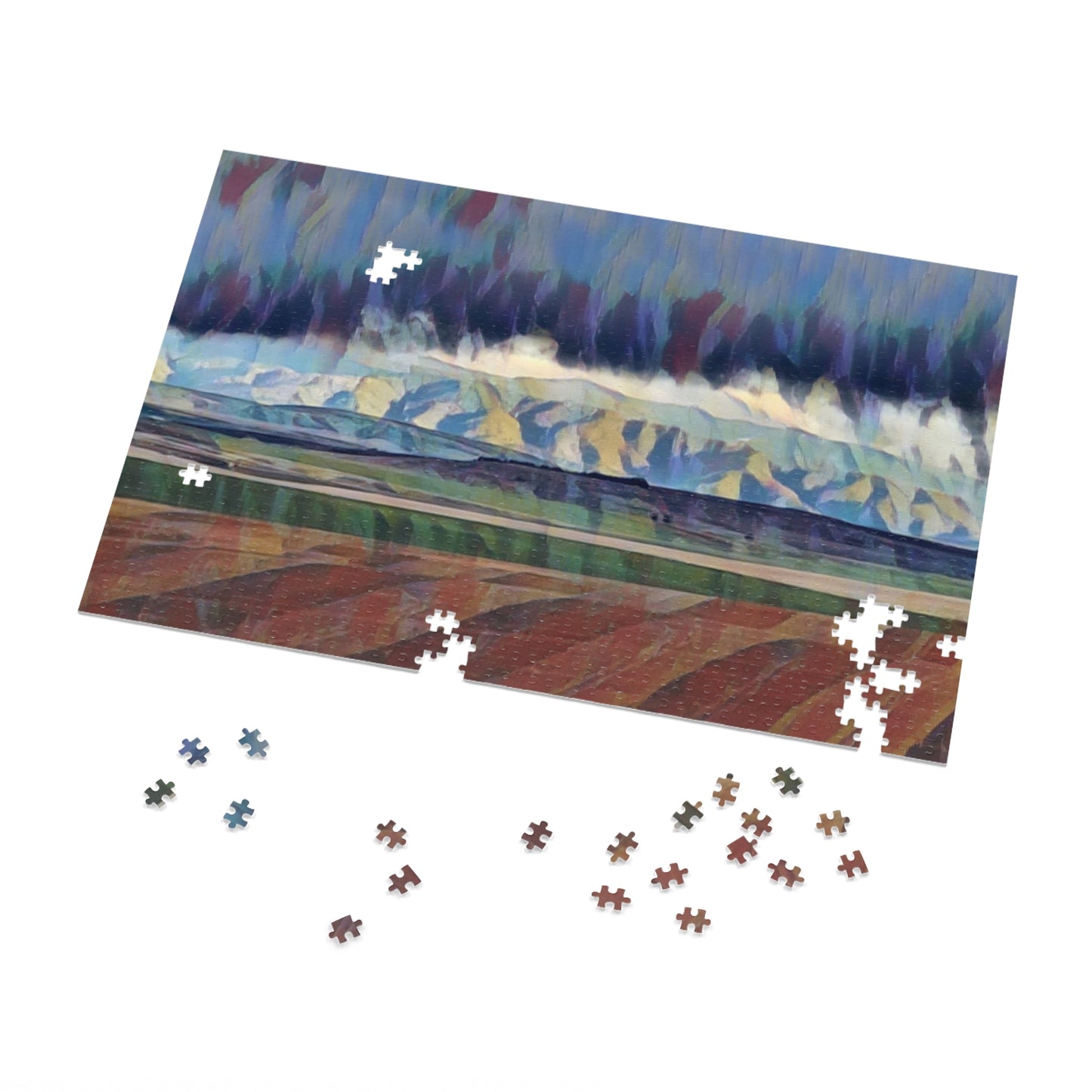 Jigsaw Puzzle (30, 110, 252, 500,1000-Piece) ... On-The-Prairie .. "The Storm Is Brewing" ... Central Idaho: November 2023 ... Original Works ...