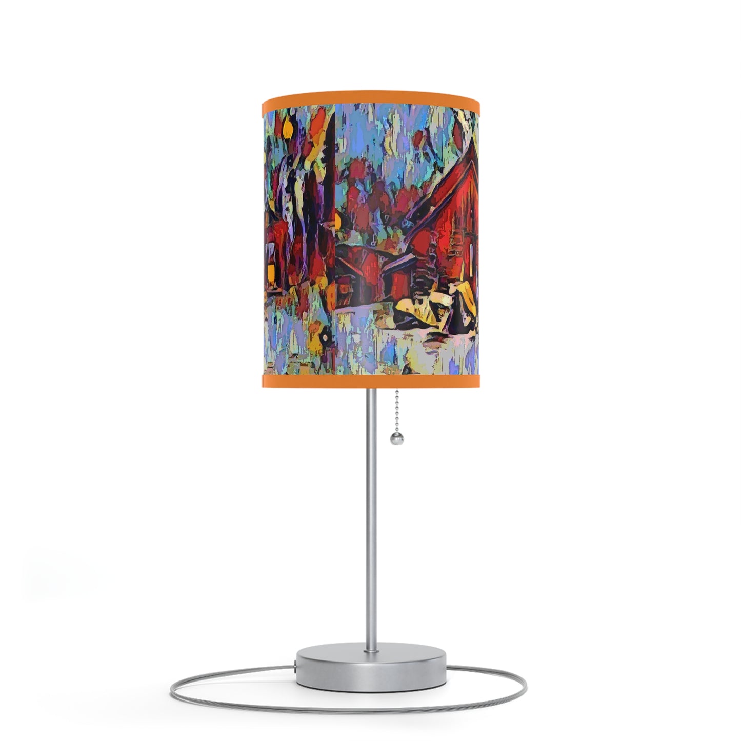 Lamp on a Stand, US|CA plug ... A Very Abstract "Mountain Winter Scene" ... Original Works. Copyright Phot's Photo_LODA: Les Objets D'Art. December 2023 ...