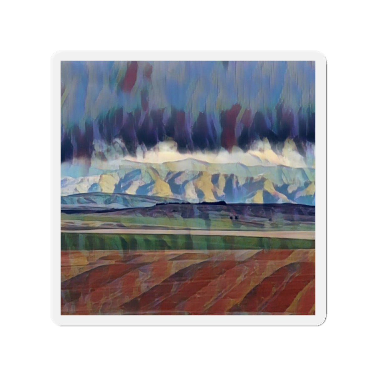 Die-Cut Magnets ... On-The-Prairie .. "The Storm Is Brewing" ... Central Idaho: November 2023 ... Original Works  ...