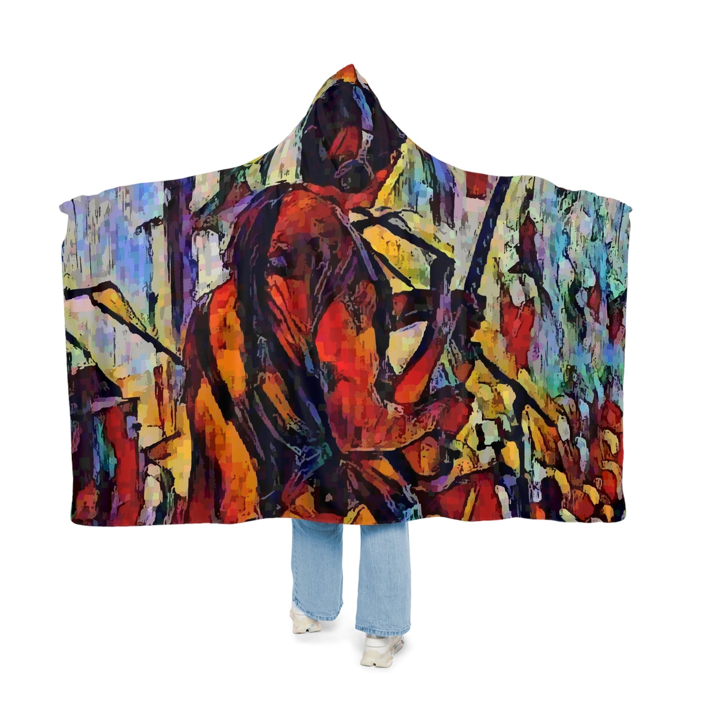 Snuggle Blanket ... "You Know This Space Is Getting Hot" .... Johnny-Slayer-Mayer 'Axeing-It' ... Dead & Company... Summer 2023 ... Original Works ...