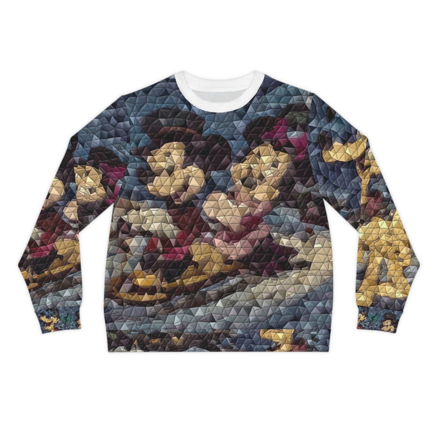 Lightweight Sweatshirt (AOP) ... Mickey_N_Minnie Mouse & Pluto ... "A Winter Sleigh Ride" ... Original Works. Winter 2023 ...