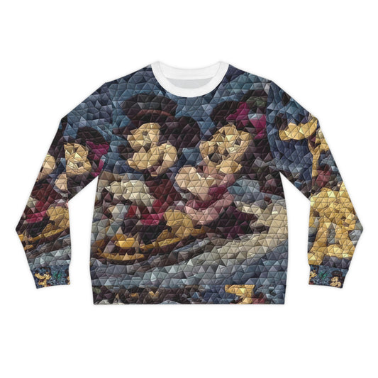 Lightweight Sweatshirt (AOP) ... Mickey_N_Minnie Mouse & Pluto ... "A Winter Sleigh Ride" ... Original Works. Winter 2023 ...