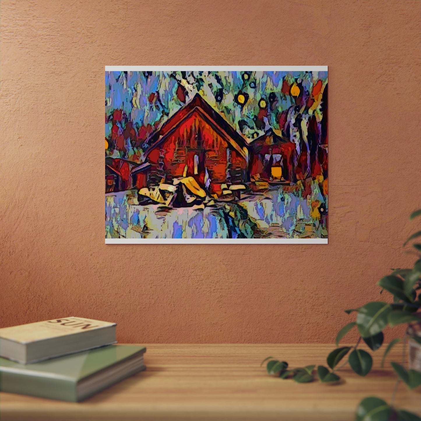 Aluminum Composite Panels ... A Very Abstract "Mountain Winter Scene" ... Original Works. Copyright Phot's Photo_LODA: Les Objets D'Art. December 2023 ...
