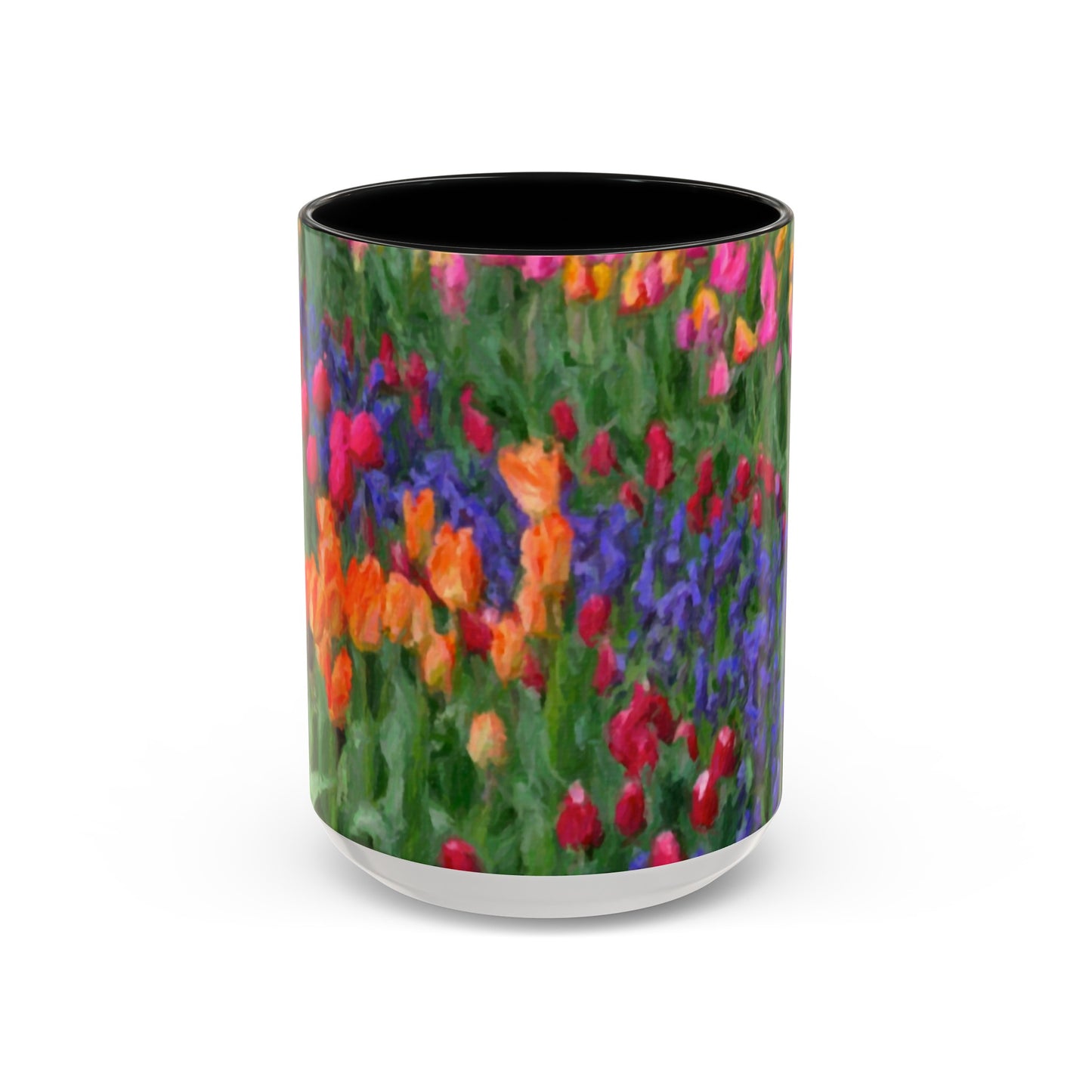 Accent Coffee Mug (11, 15oz) ... Skagit Valley Tulips ... Skagit Valley, Washington ... Family Archives ... Original Works ... Circa 1980's ...